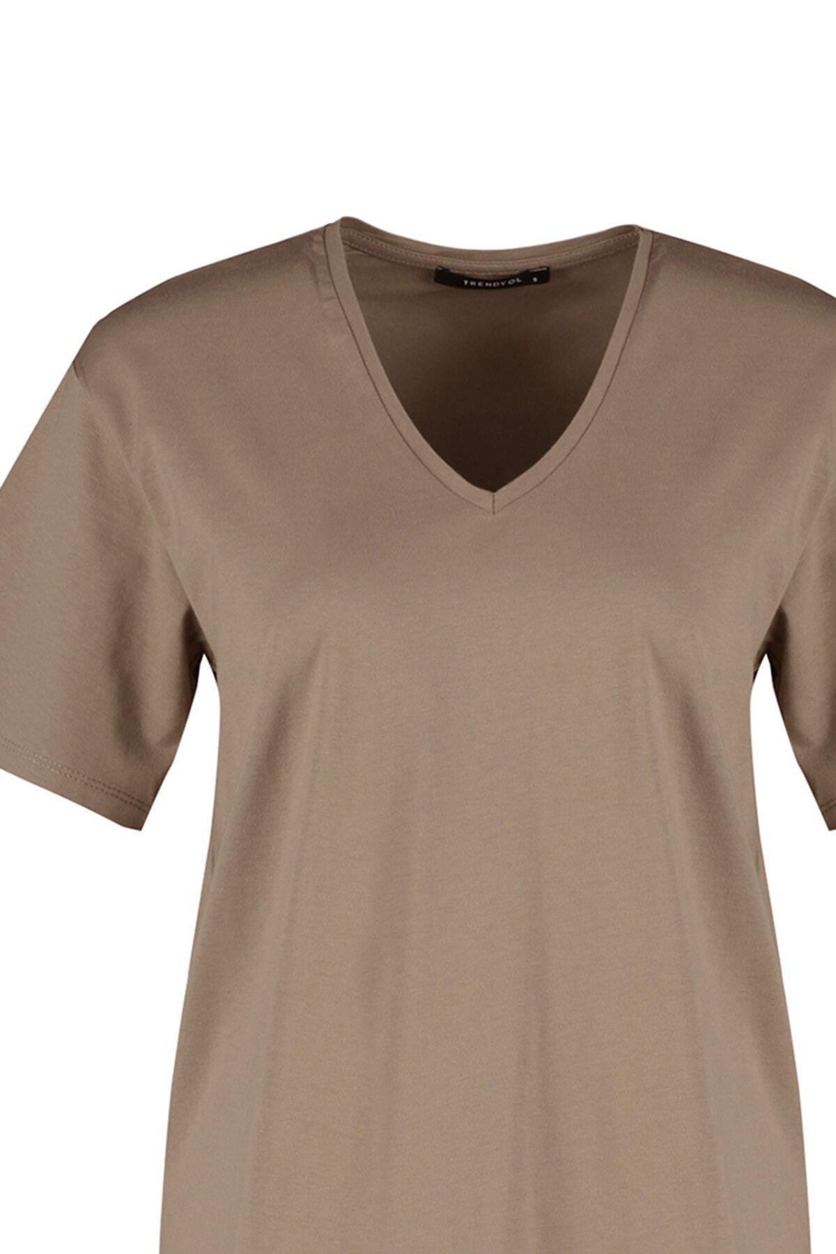 Beige Oversized T-Shirt, , large image number 5