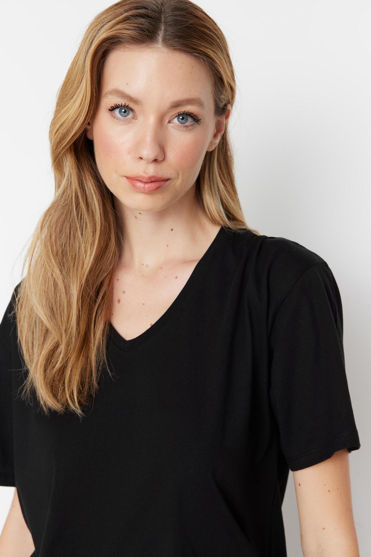 Black Oversized T-Shirt, , large image number 1