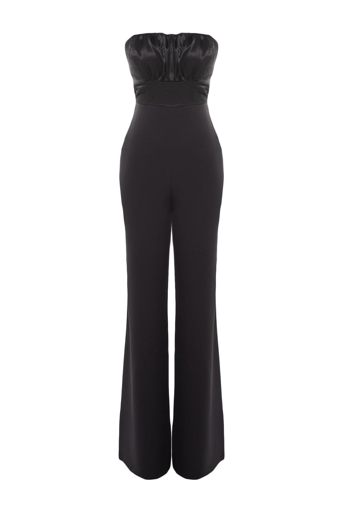 Trendyol - Black Back Detailed Jumpsuit