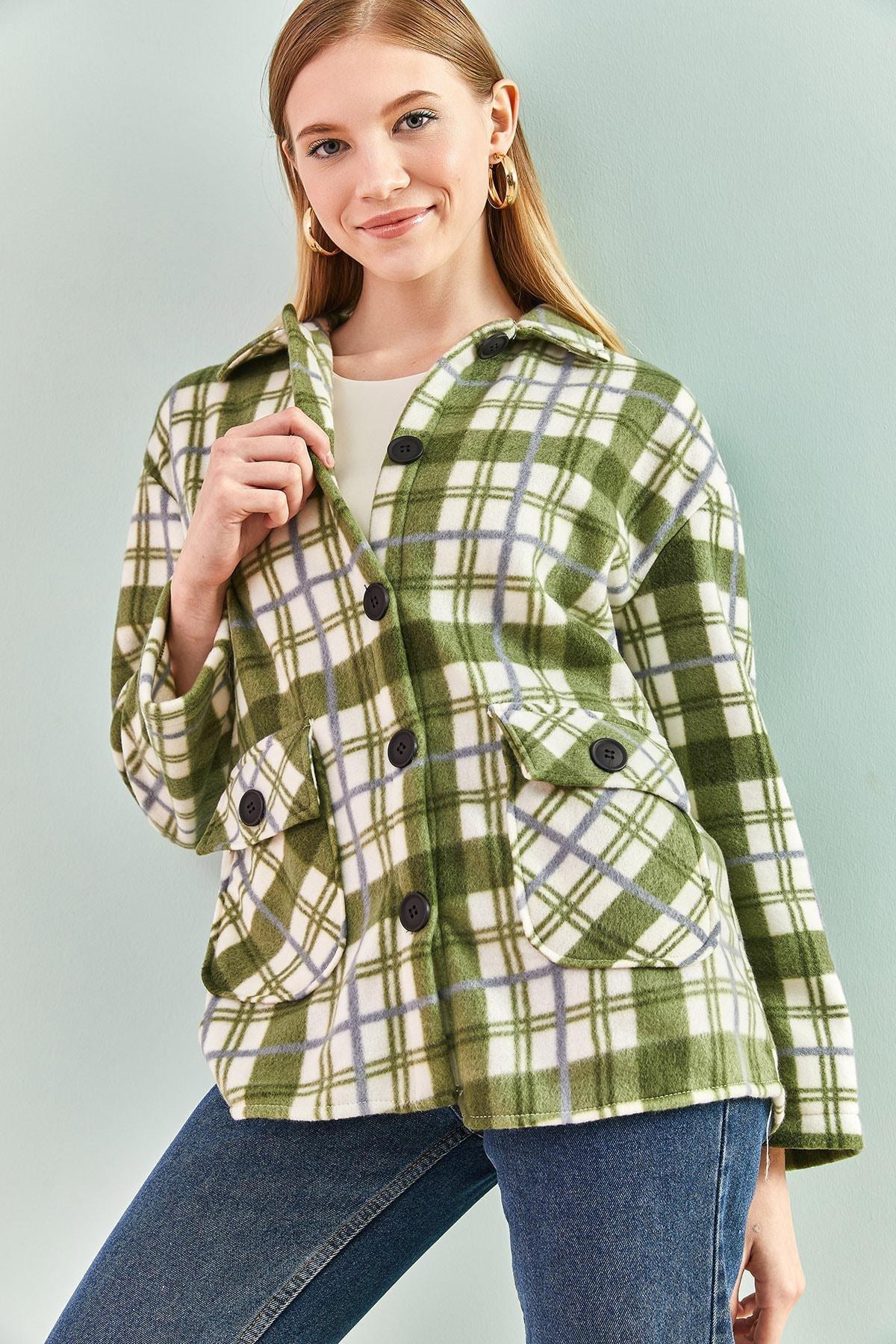 Green Checkered Shirt, Green, large image number 0