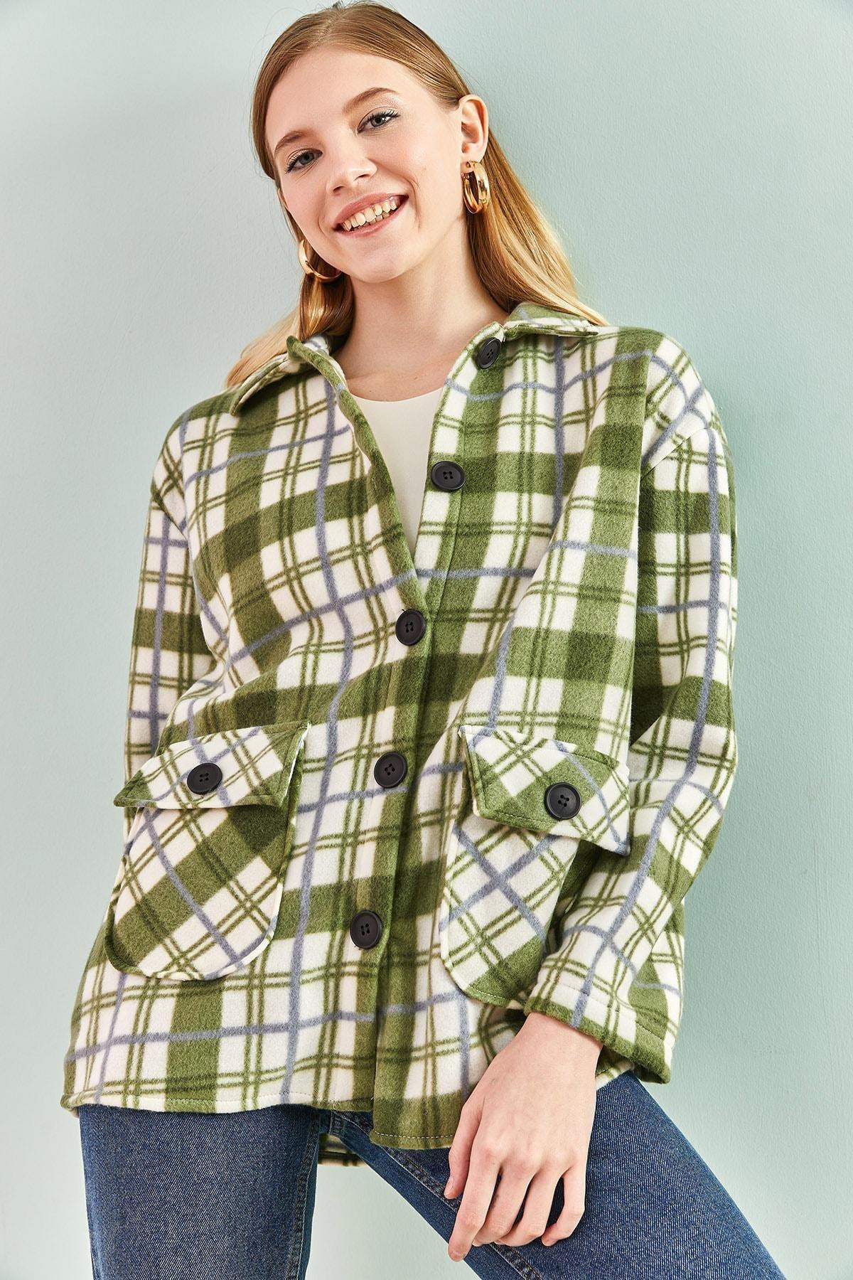 Green Checkered Shirt, Green, large image number 2