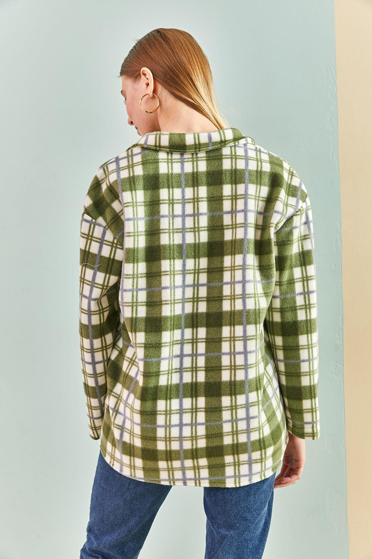 Green Checkered Shirt, Green, large image number 3
