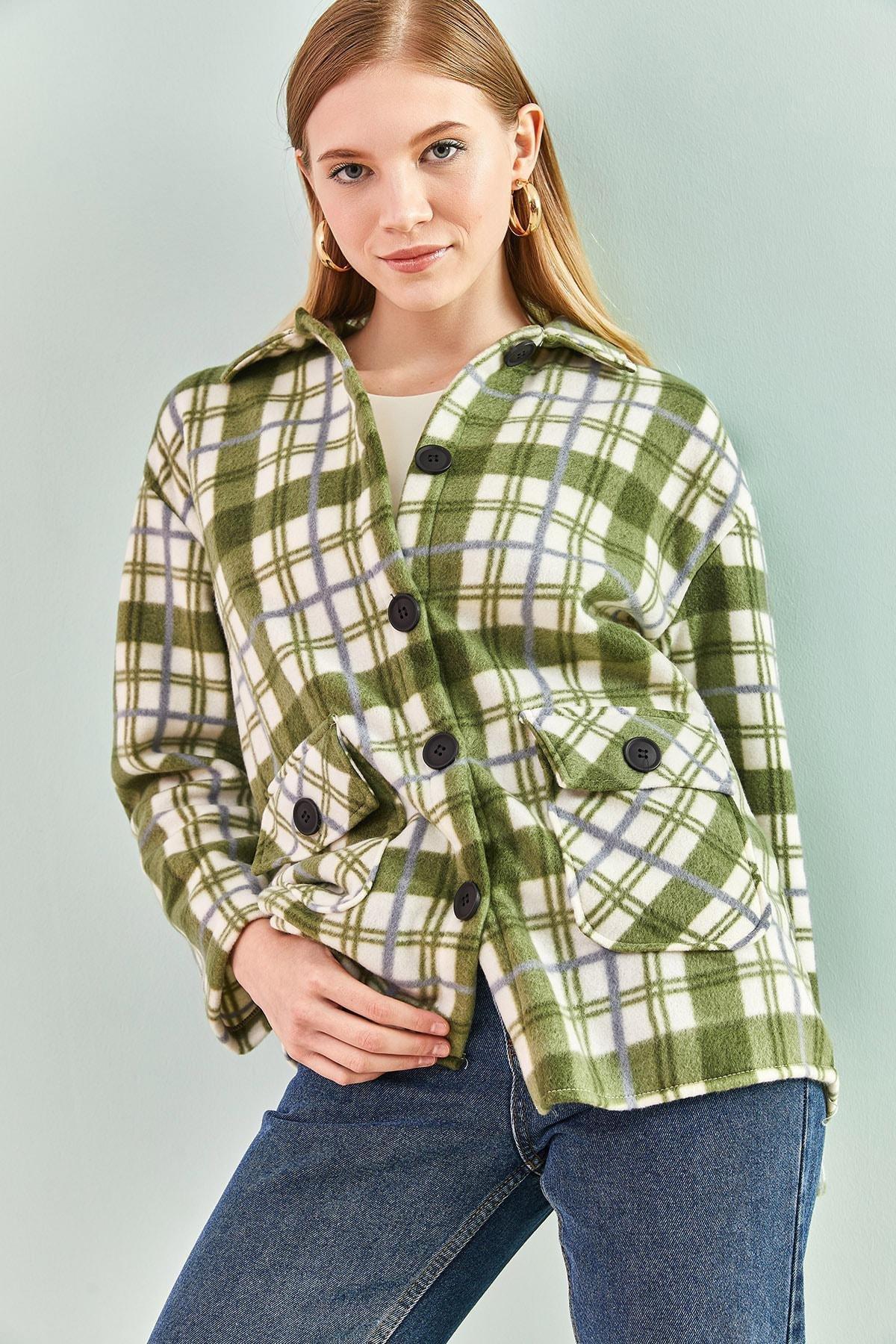 Green Checkered Shirt, Green, large image number 4