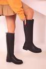 SOHO - Black Flat Knee High Boots