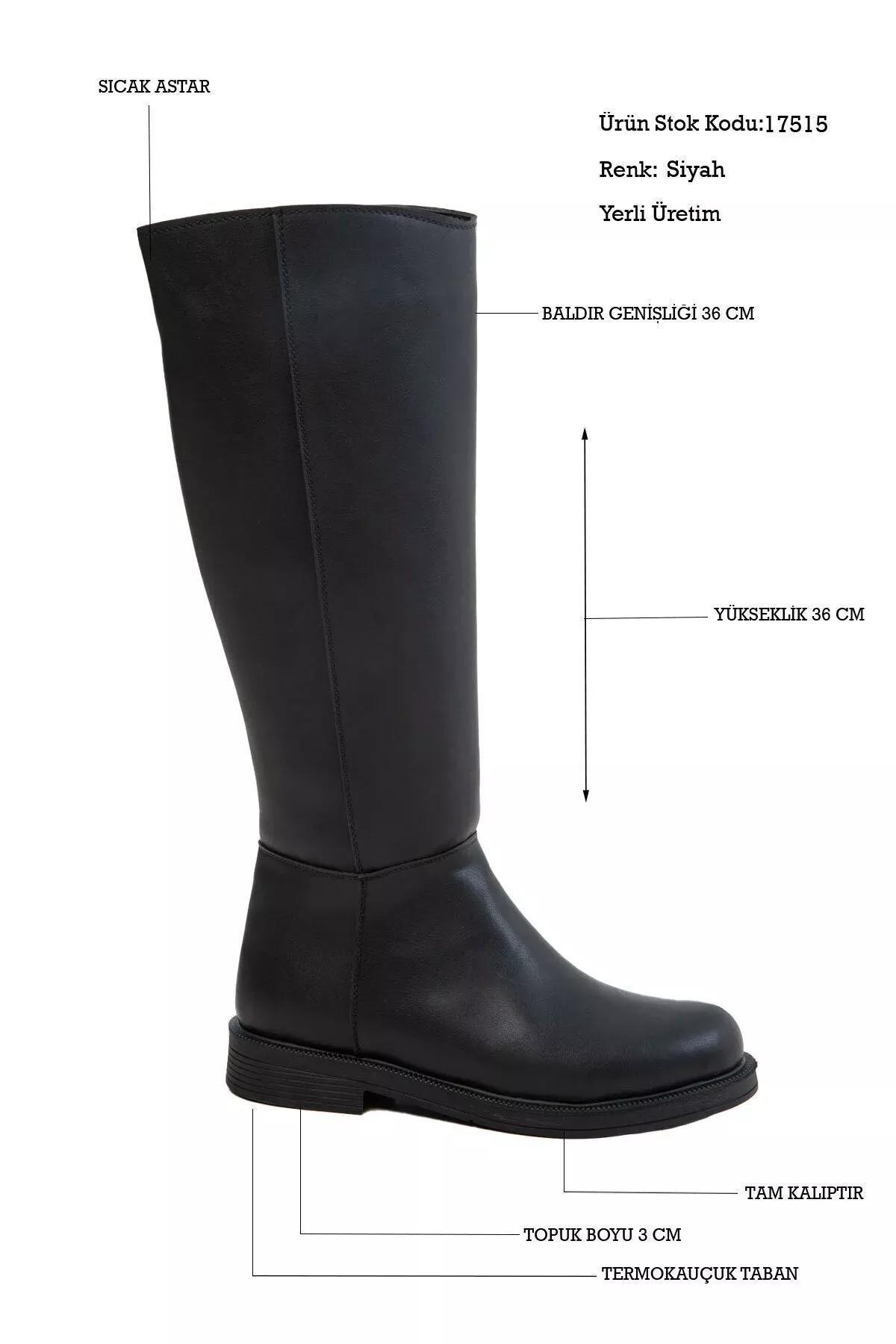 Black Flat Knee High Boots, BLACK, medium