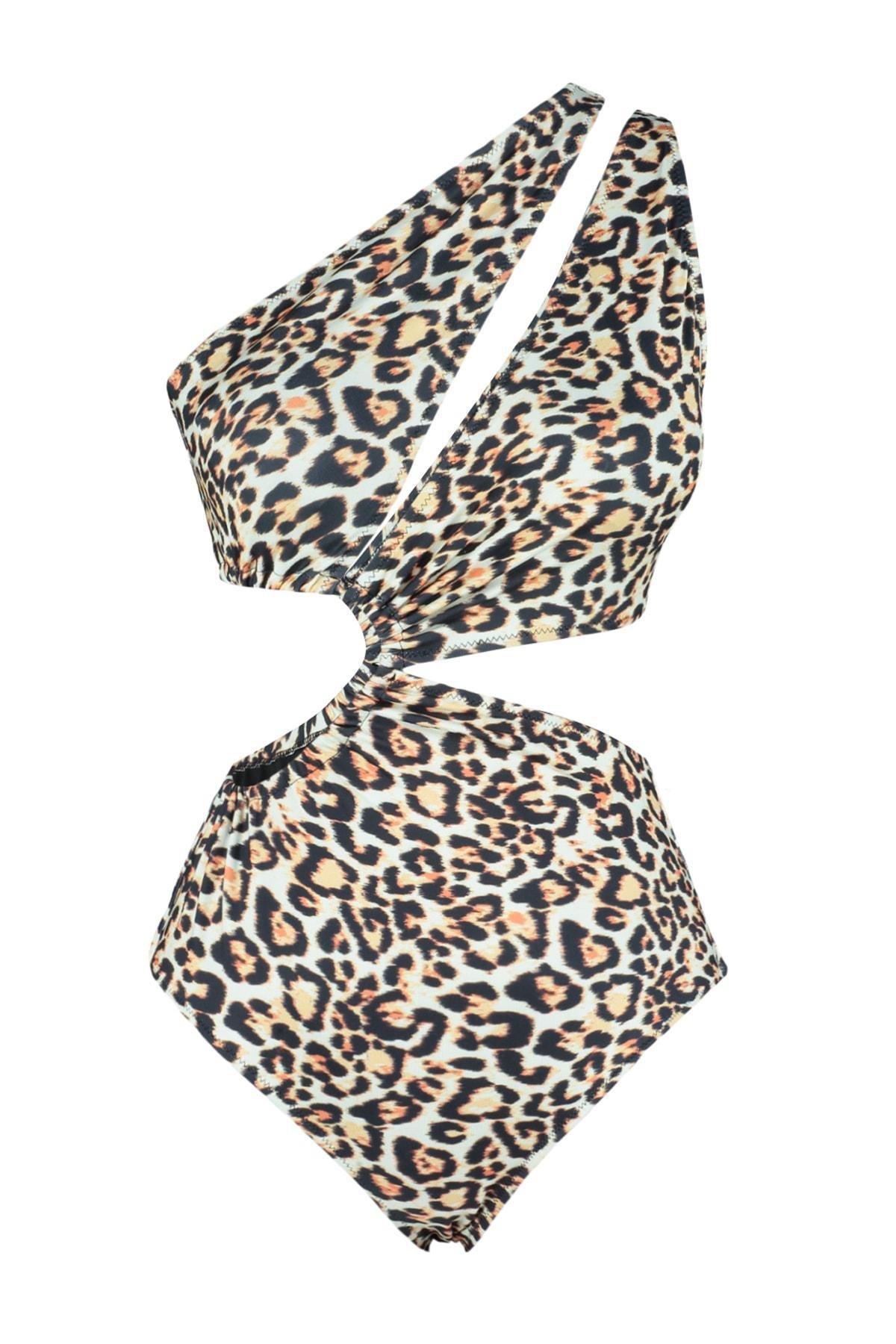 Multicolour Animal Print Swimsuit, , large image number 6