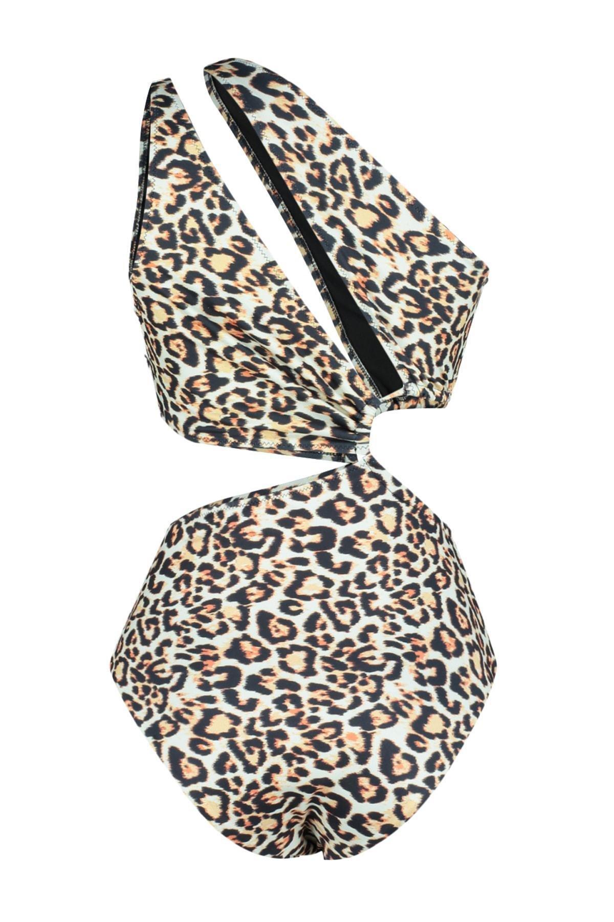 Trendyol - Multicolour Animal Print Swimsuit