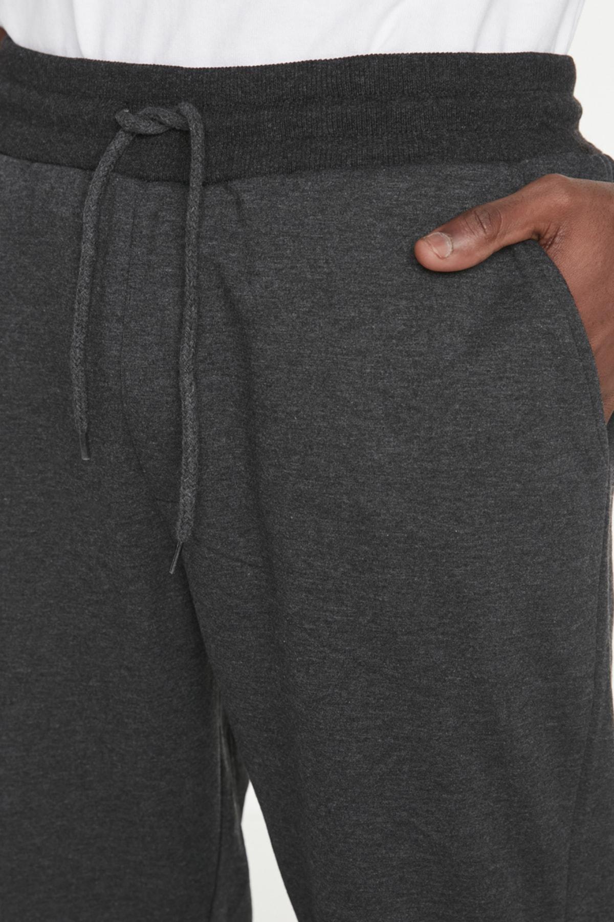 Grey Basic Elastic Leg Jogger Sweatpants, , large image number 10