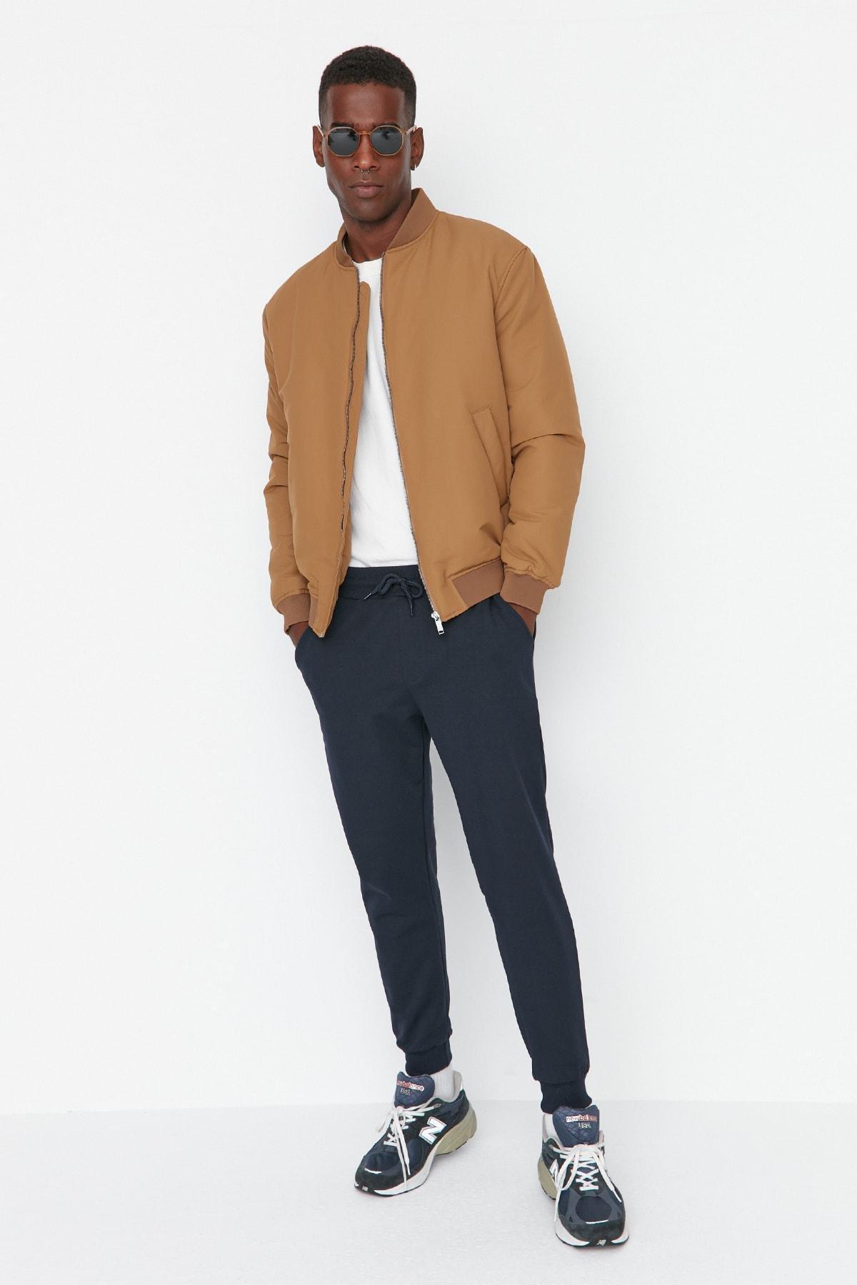 Navy Joggers Sweatpants, Dark blue, medium