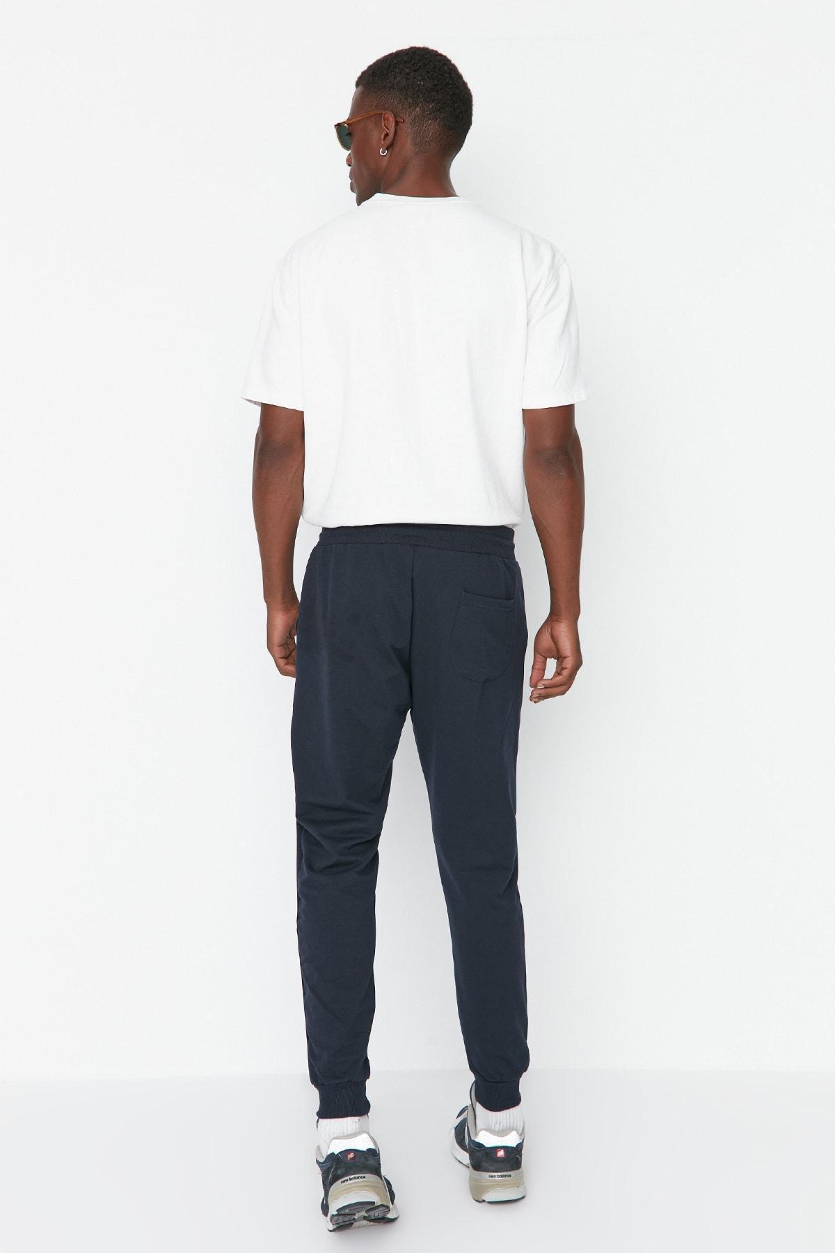 Navy Joggers Sweatpants, , large image number 4