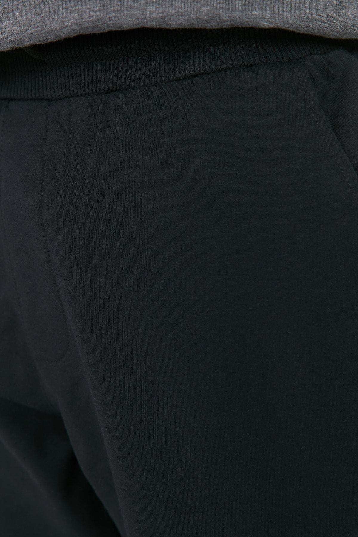 Black Mid Waist Joggers Sweatpants, , large image number 3