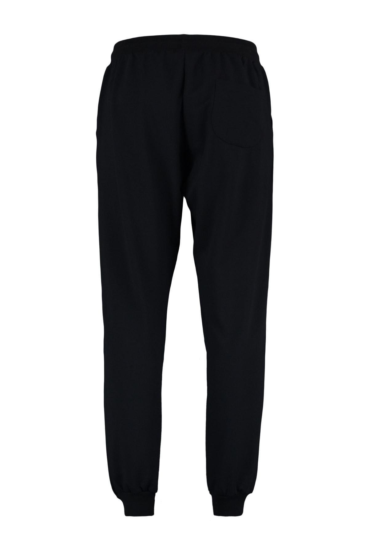 Black Mid Waist Joggers Sweatpants, , large image number 7