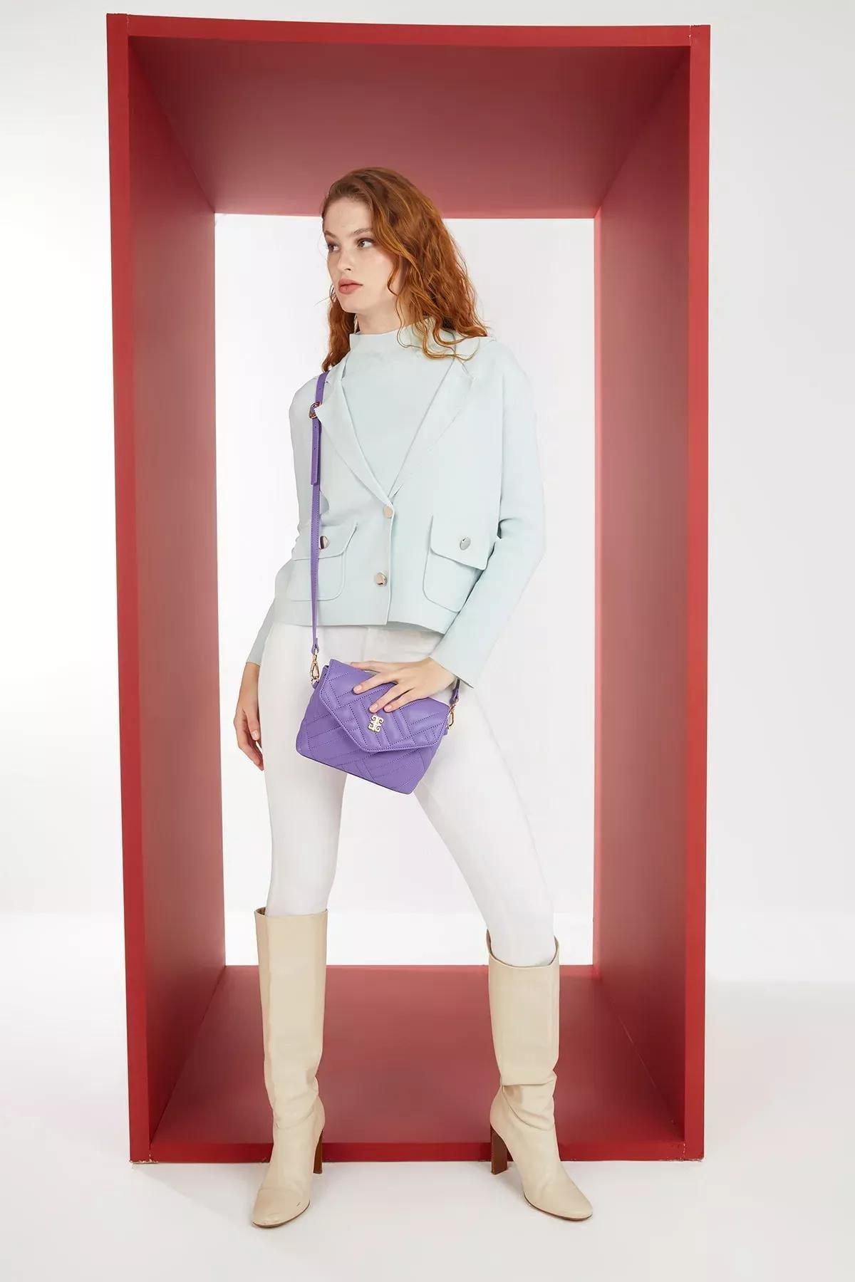 Purple Lux Soft Shoulder Bag, C101_6603, large image number 0