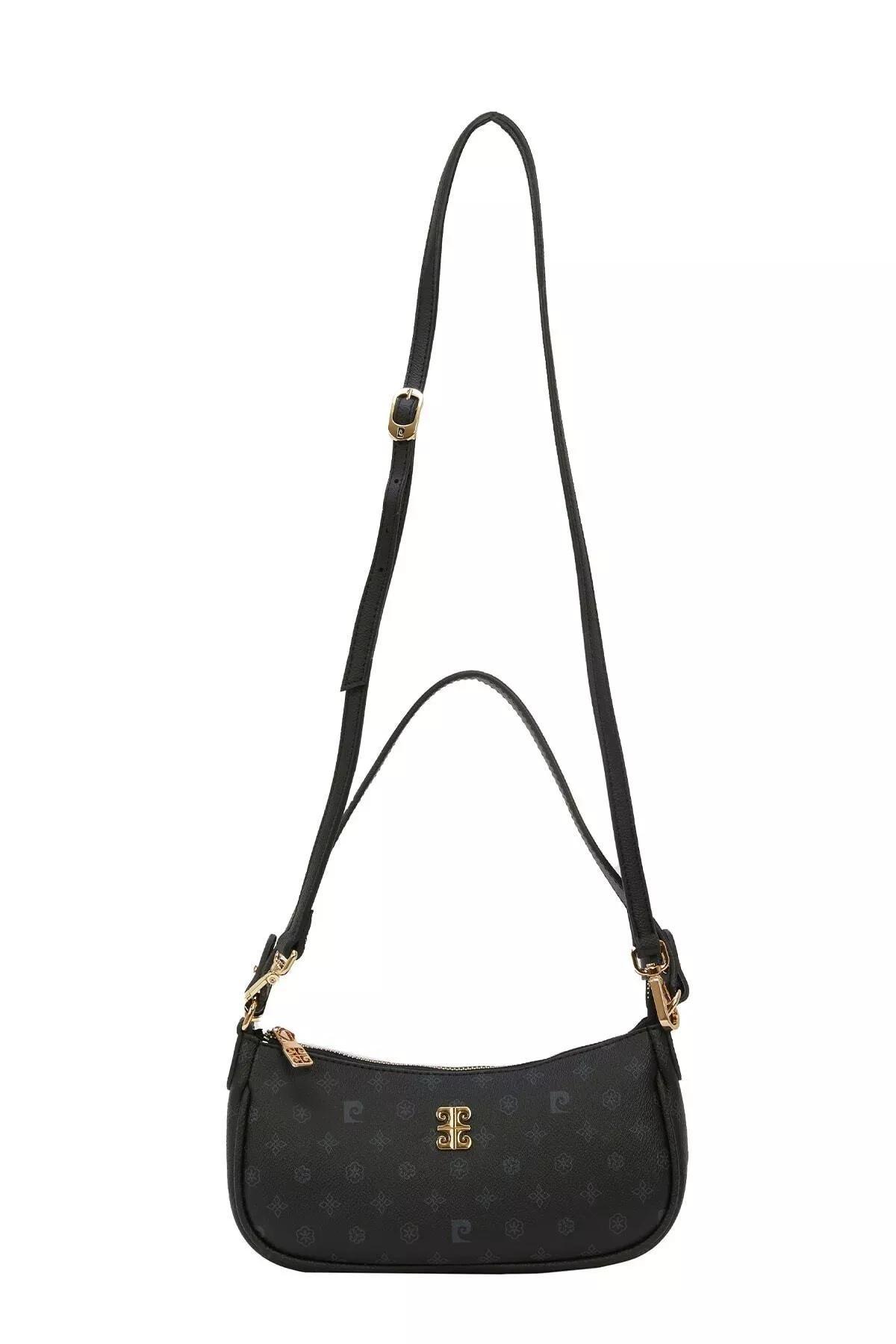 Black monogram shoulder bag, C101_6495, large image number 0