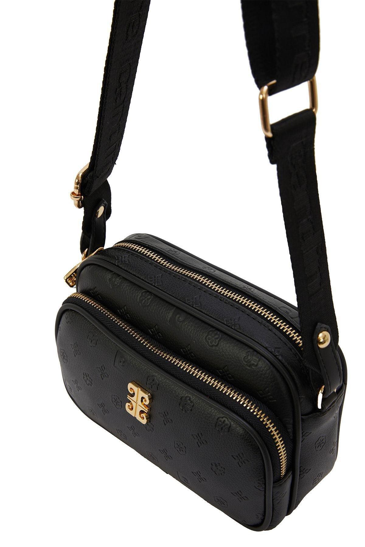 Black Floater Shoulder Bag, C101_6547, large image number 1