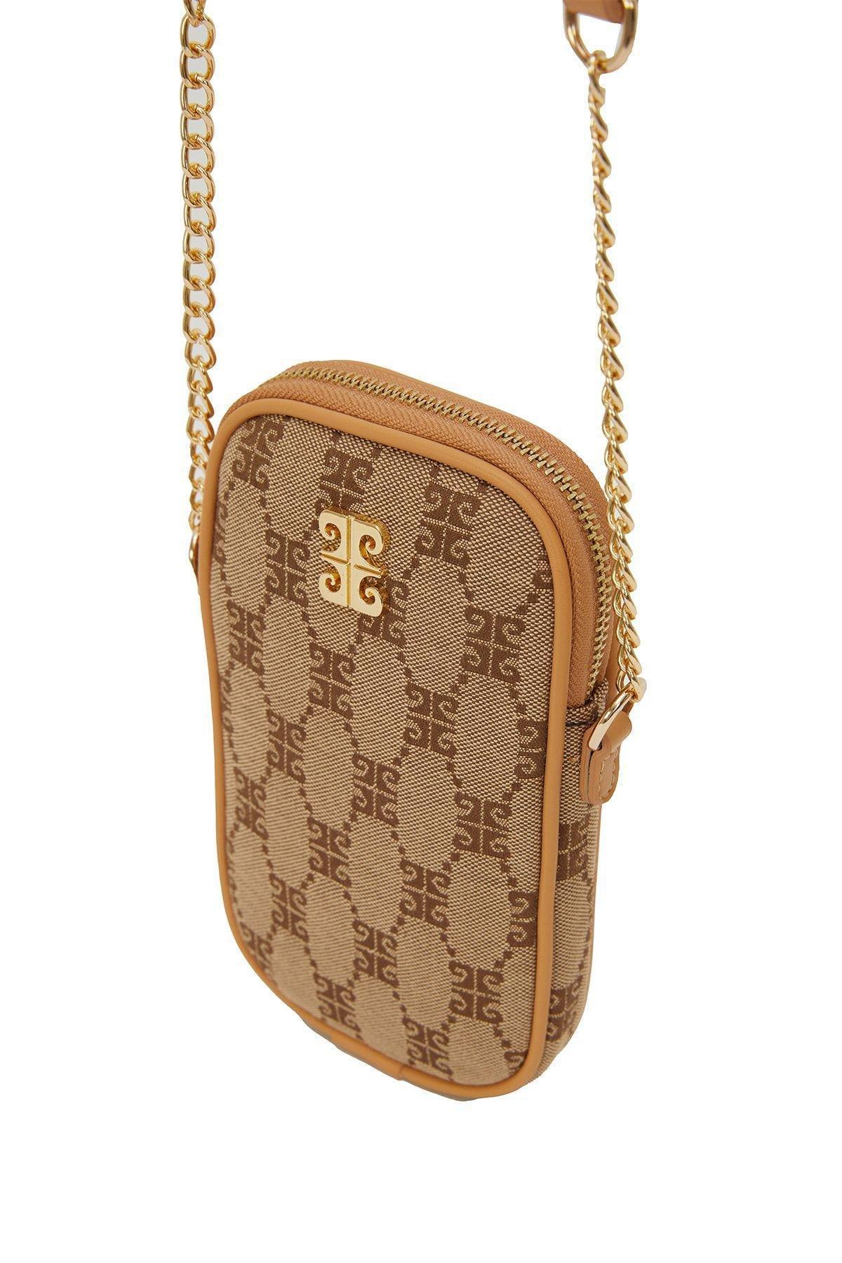 Brown Shoulder Bag, COFFEE, large image number 0