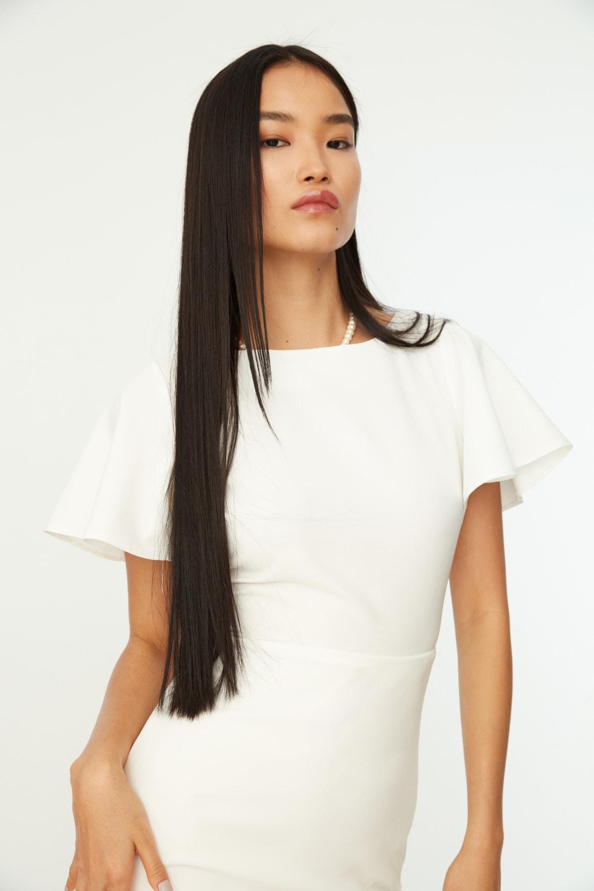 White A-Line Dress, , large image number 2