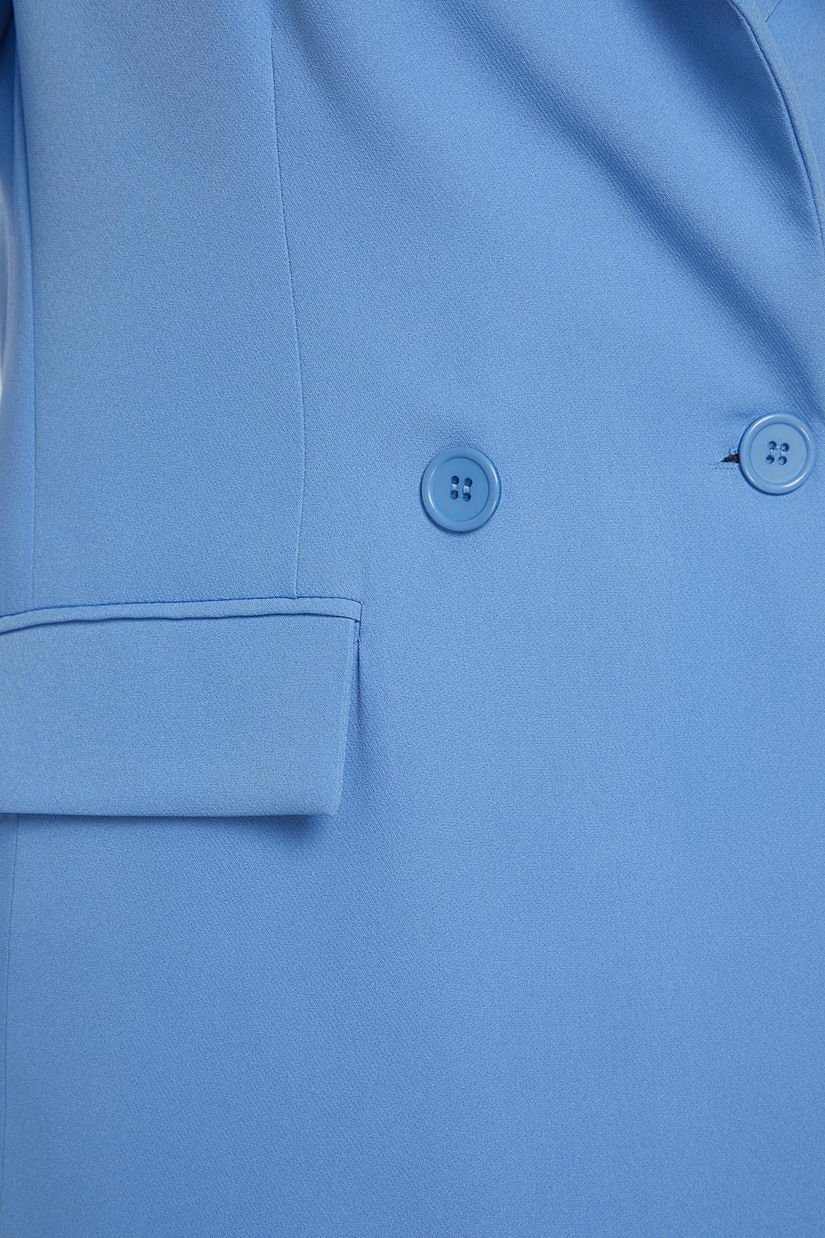 Blue Regular Blazer, DARK BLUE, large image number 6