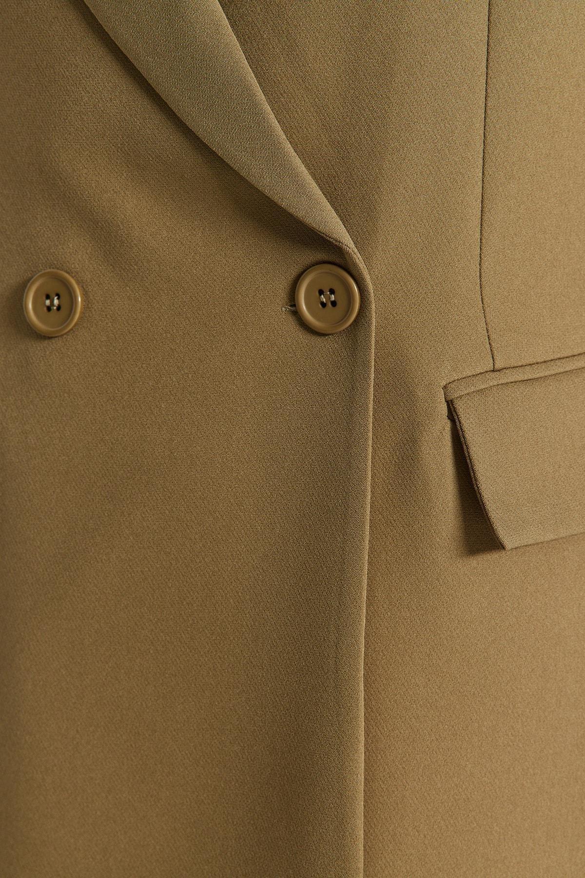 Khaki Regular Blazer, , large image number 4