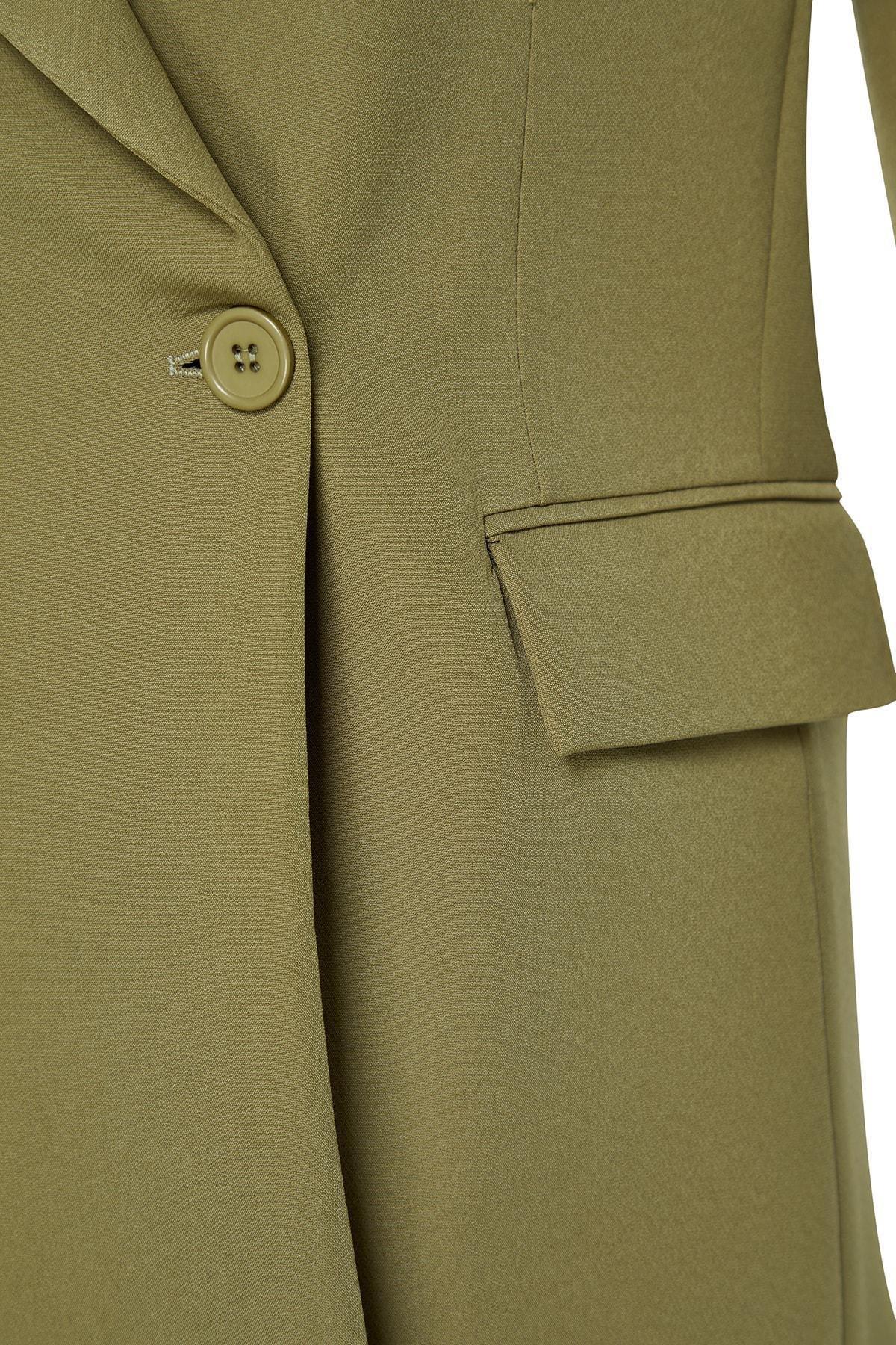 Khaki Regular Blazer, , large image number 6