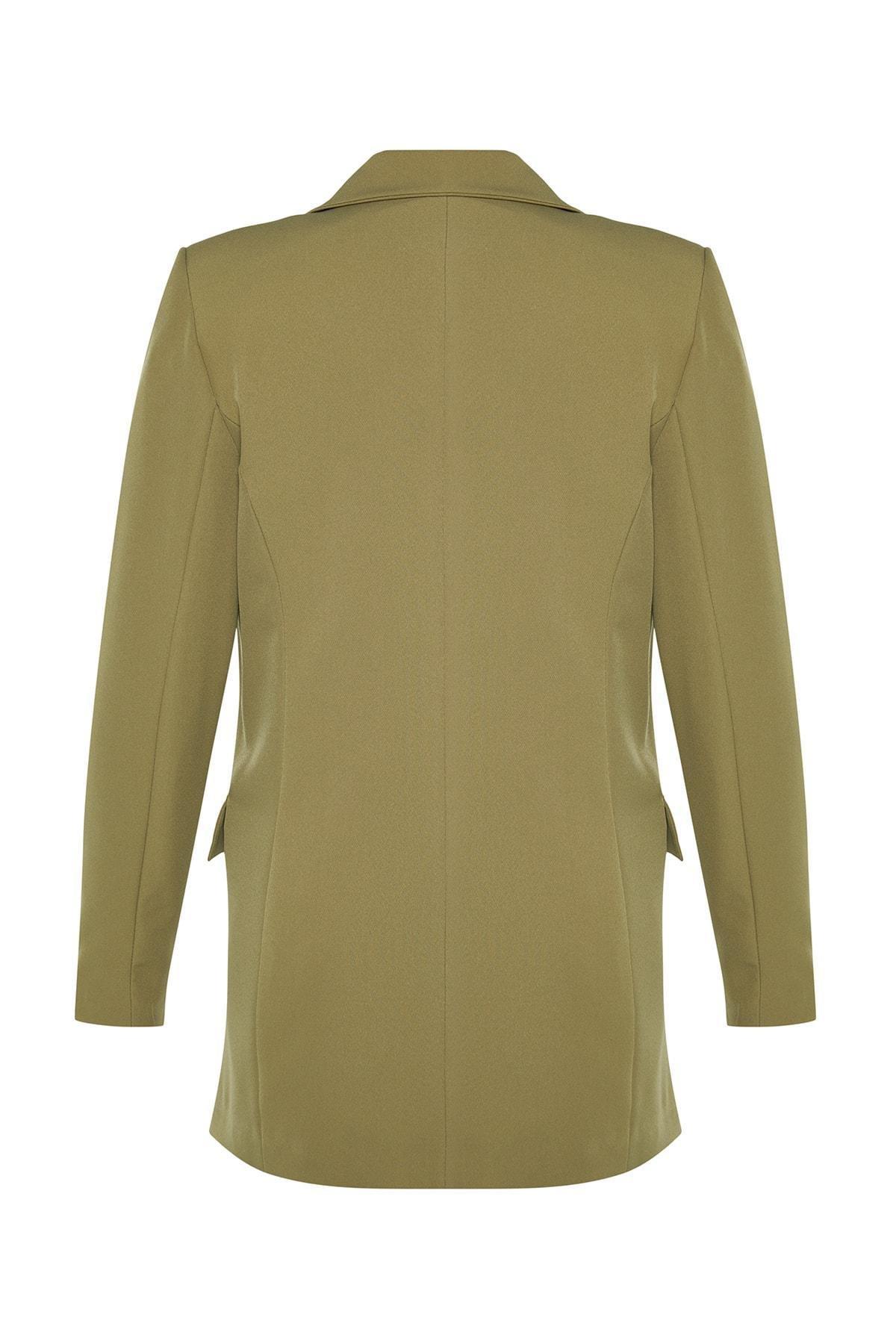 Khaki Regular Blazer, , large image number 7