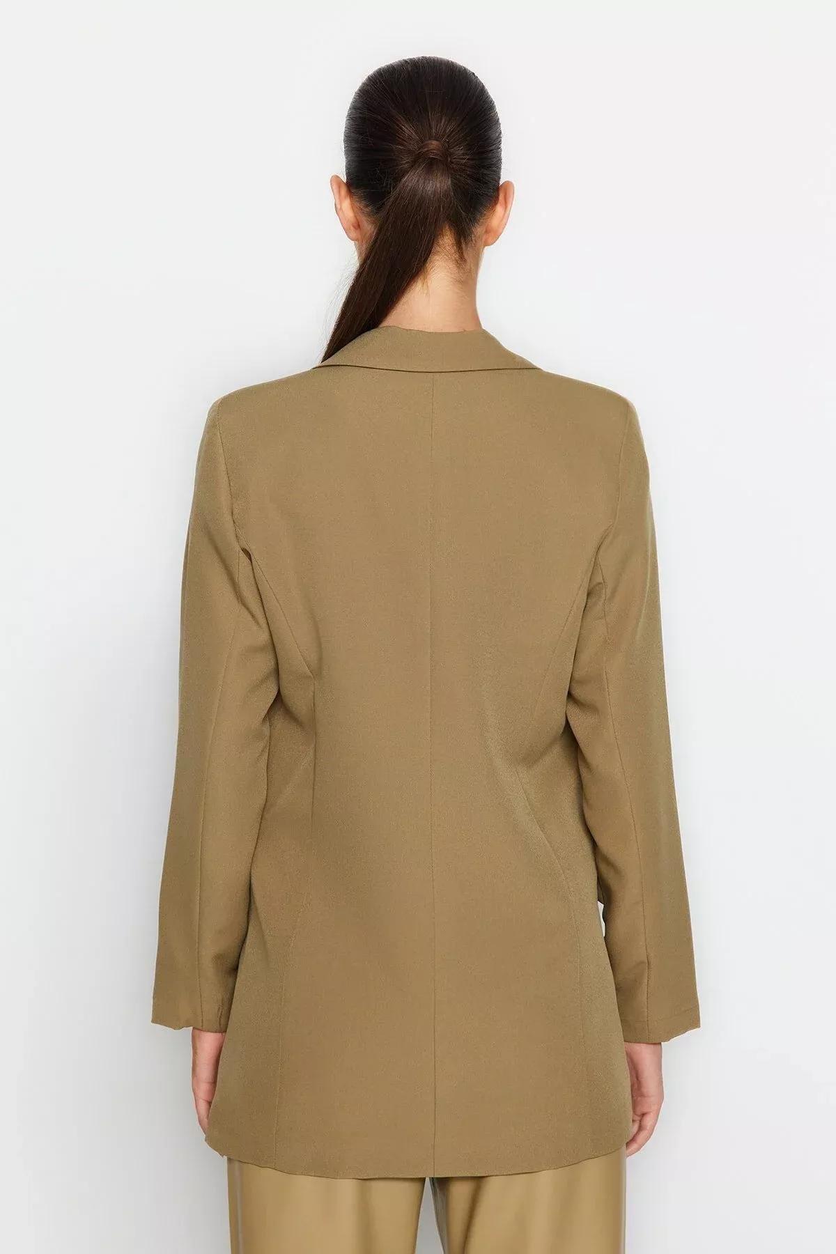 Khaki Regular Blazer, Light Khaki, large image number 8