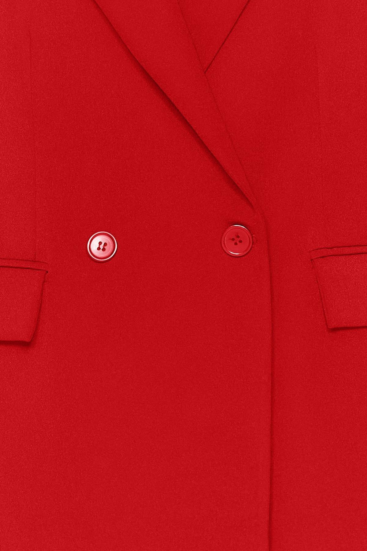 Red Puffer Blazer, , large image number 7