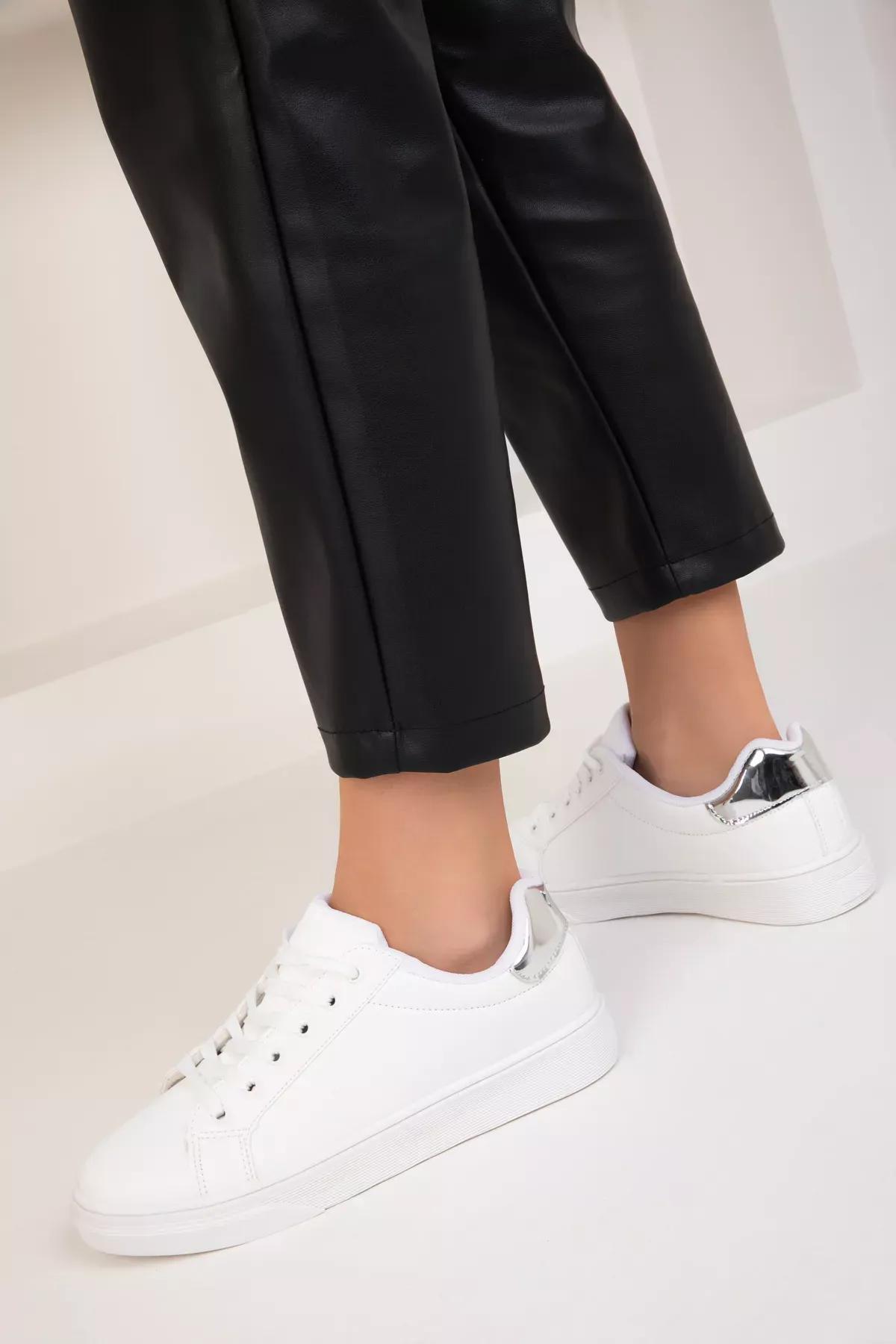 White Silver Sneakers, , large image number 1