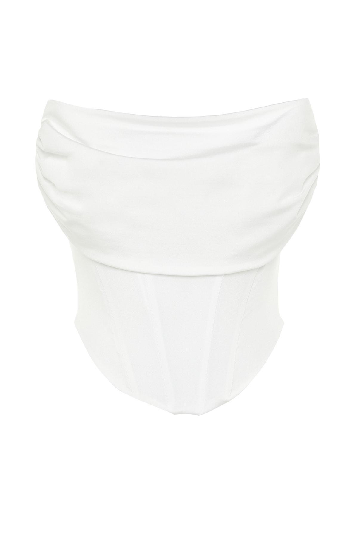 Ecru Underwire Detailed Bustier, , large image number 5
