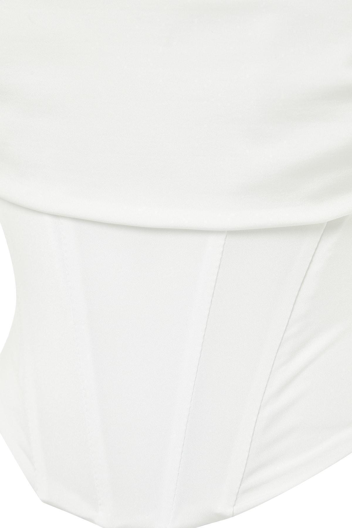 Ecru Underwire Detailed Bustier, , large image number 6