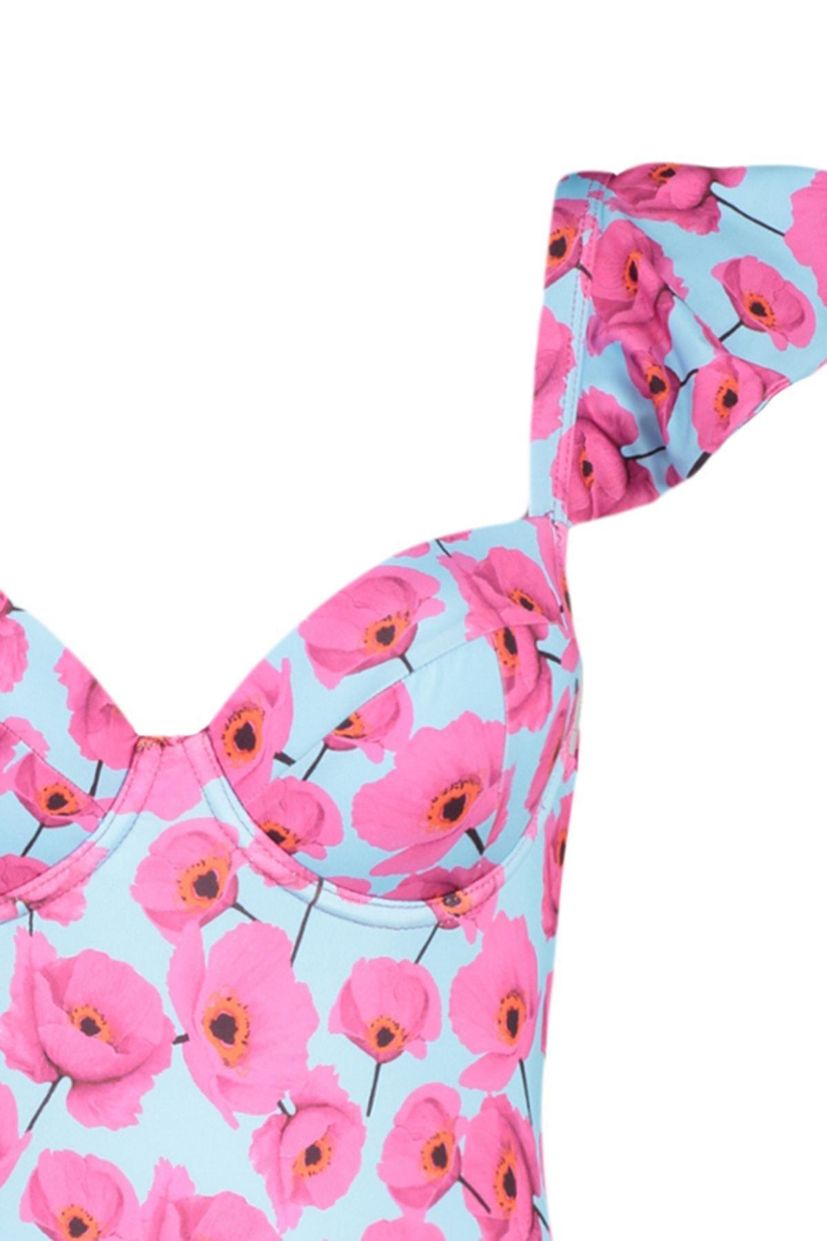 Multicolour Graphic Swimsuit, , large image number 6