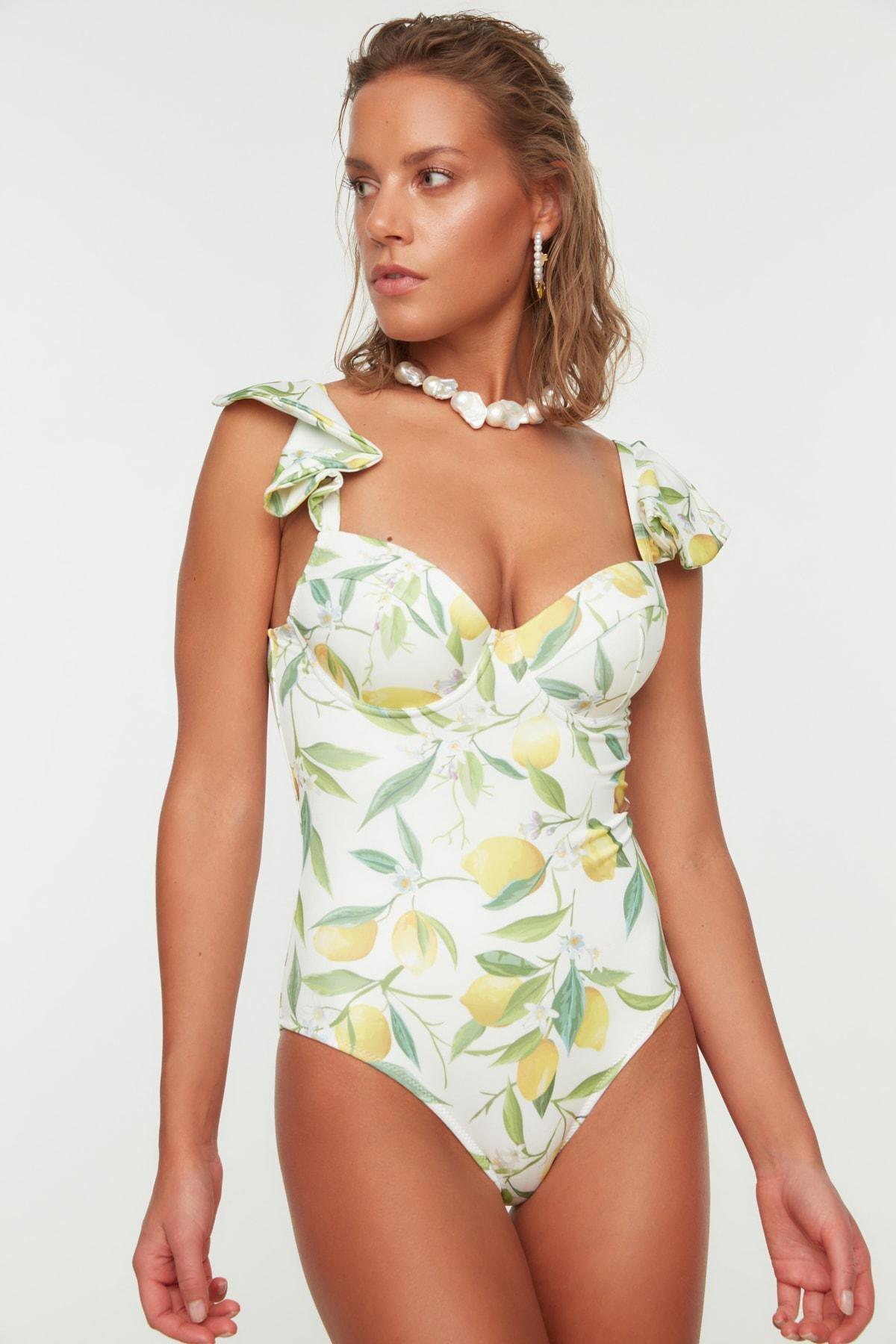 Multicolour Graphic Swimsuit, , large image number 8