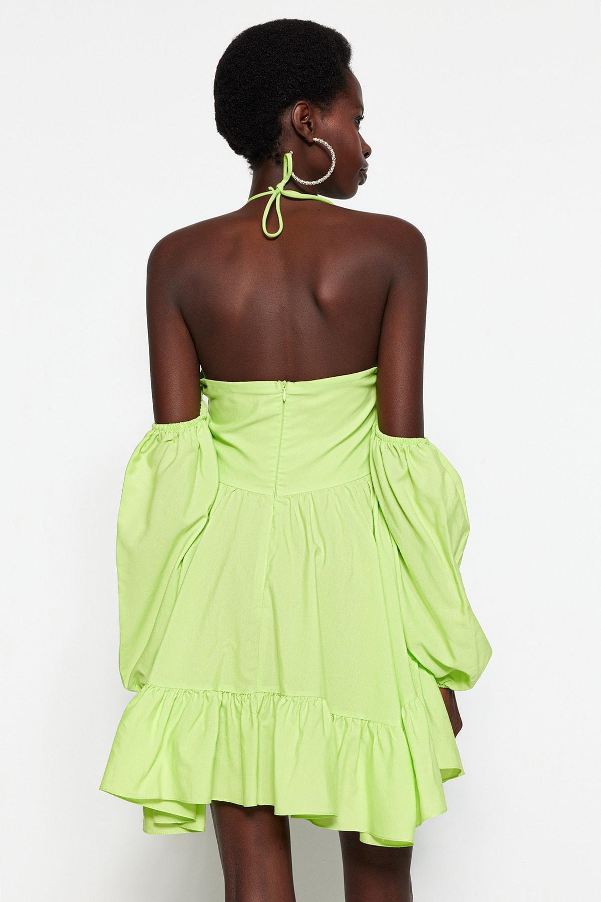 Green Skater Dress, , large image number 5