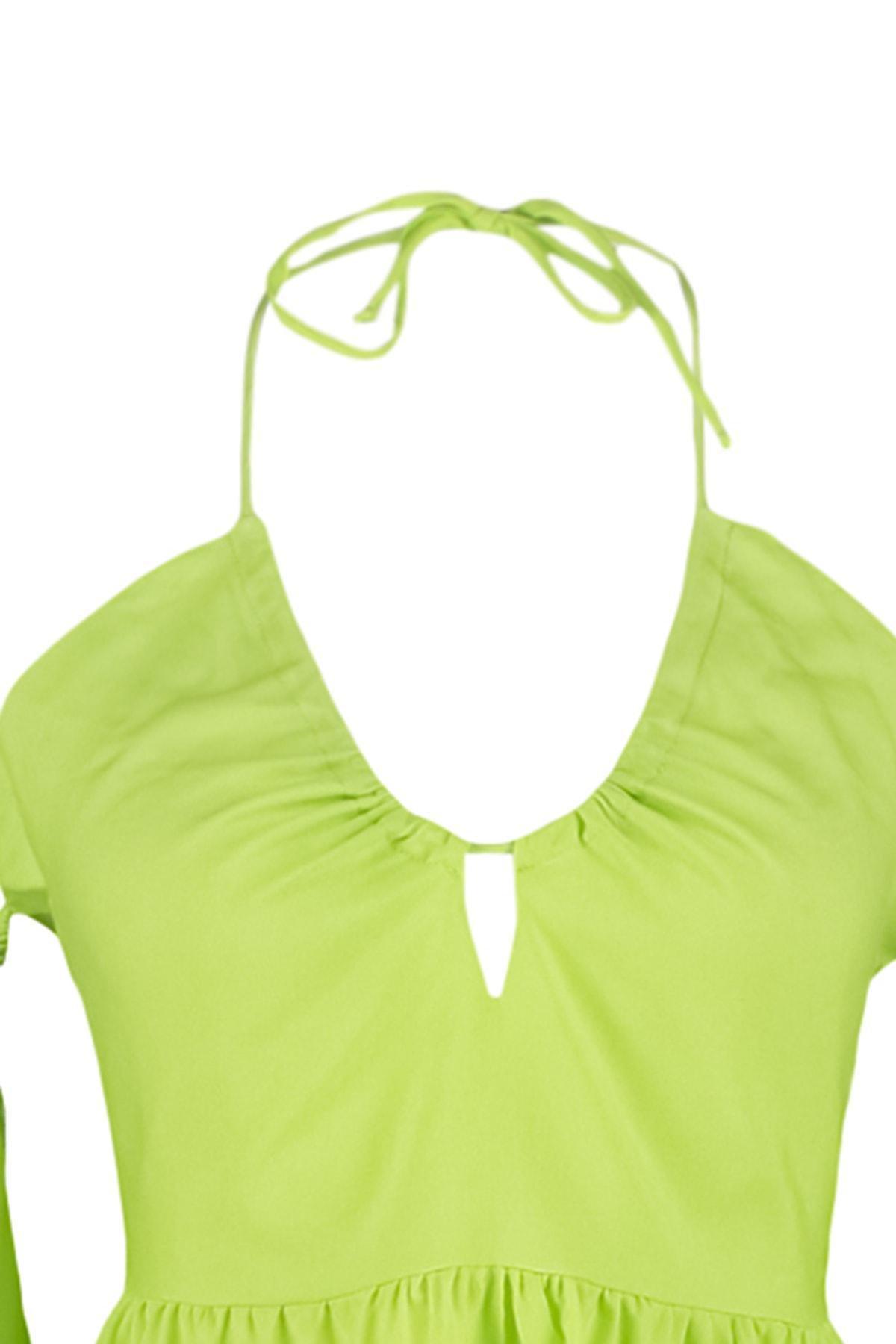 Green Skater Dress, , large image number 7