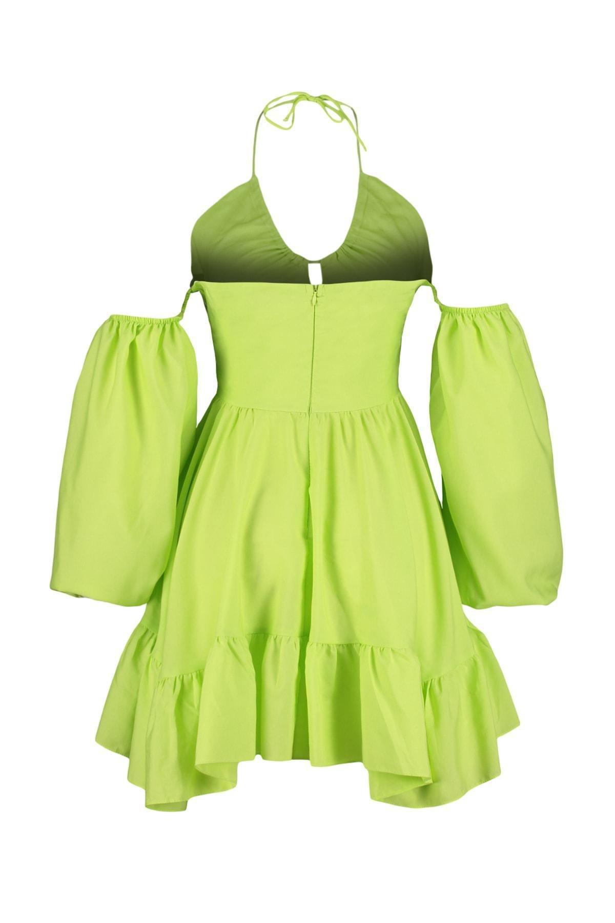 Green Skater Dress, , large image number 8