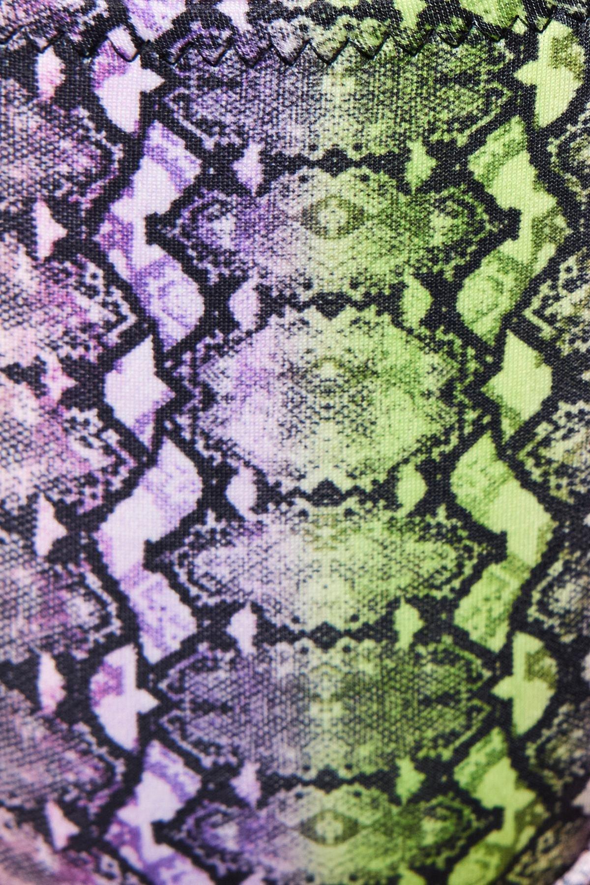 Green Pattern Bikini Bottom, Green, large image number 4