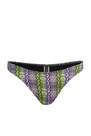Trendyol - Green Pattern Bikini Bottom