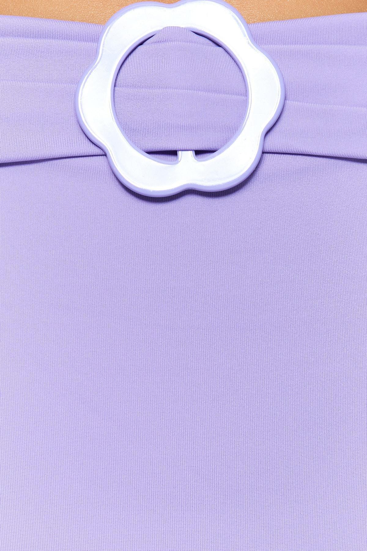 Purple High Waist Bikini Bottom, , large image number 4