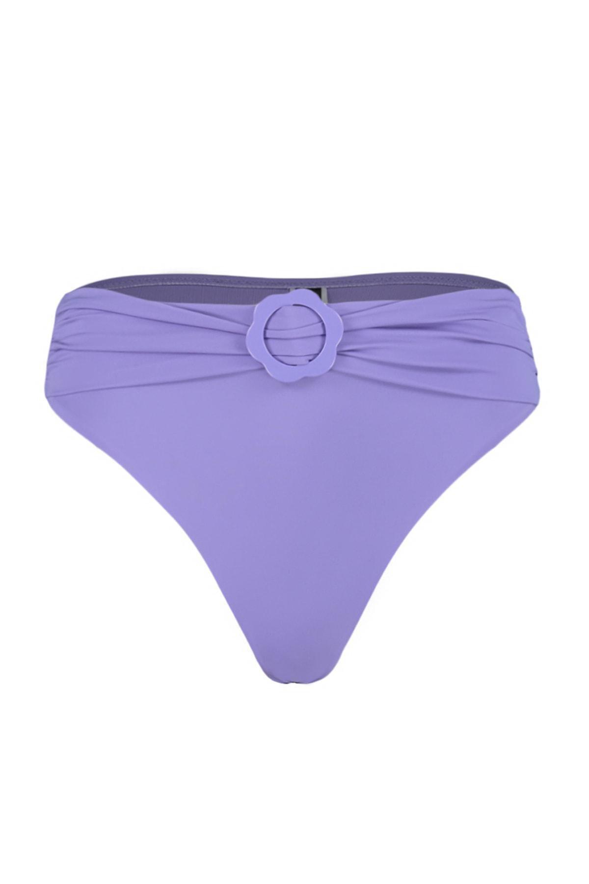Purple High Waist Bikini Bottom, , large image number 6