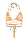 Trendyol - Orange Graphic Bikini Top