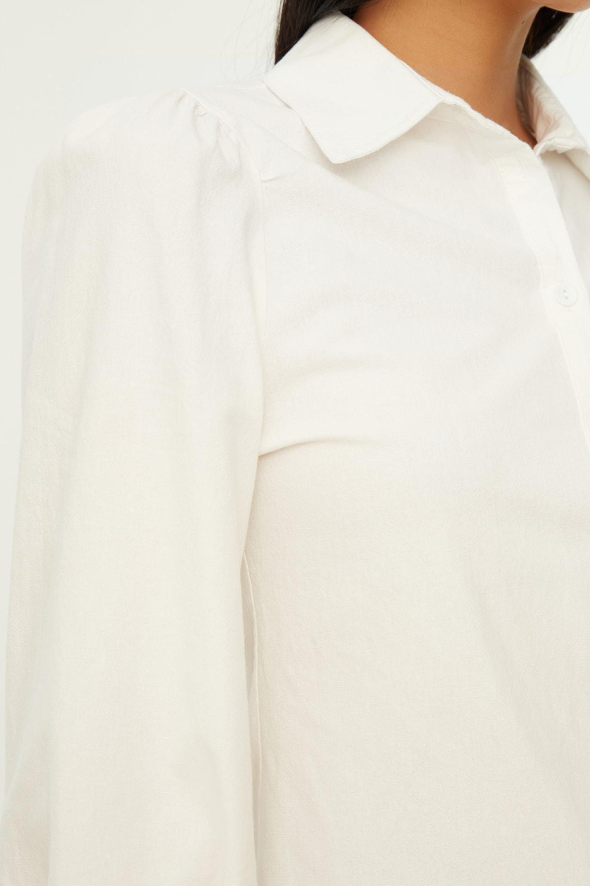 قميص بقصة عادية، أبيض, White, large image number 3