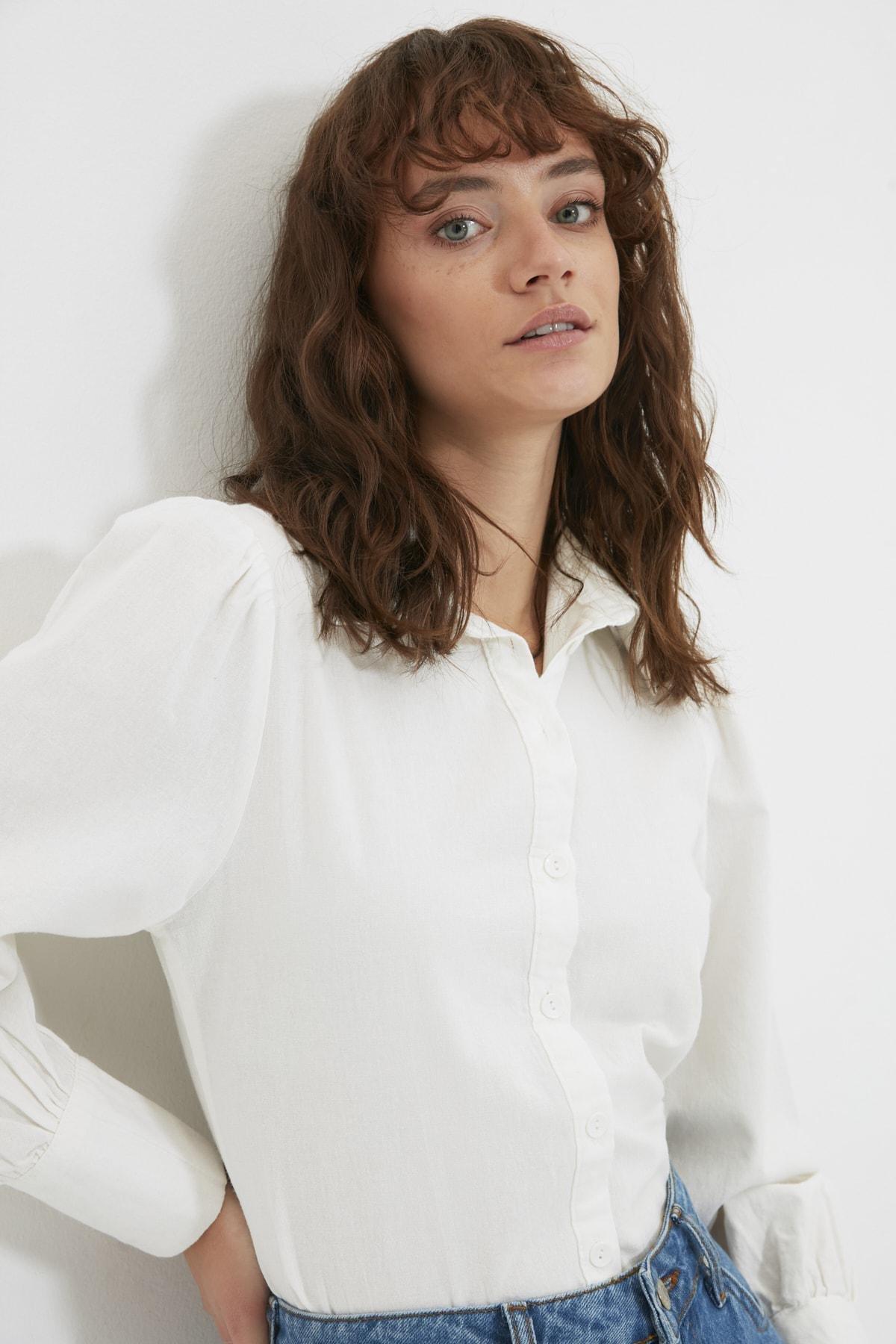 قميص بقصة عادية، أبيض, White, large image number 5