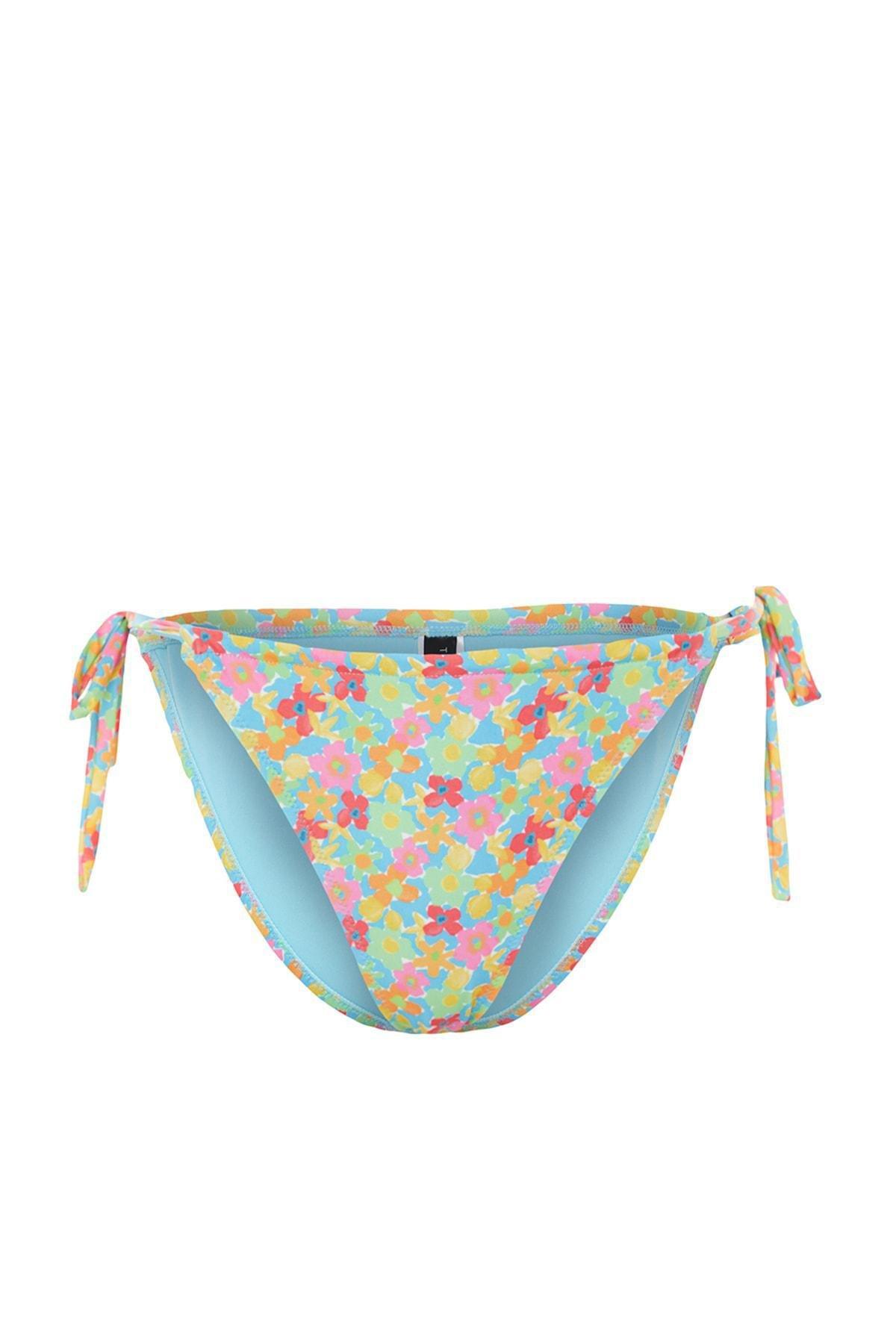 Multicolour Floral Bikini Bottom, , large image number 10
