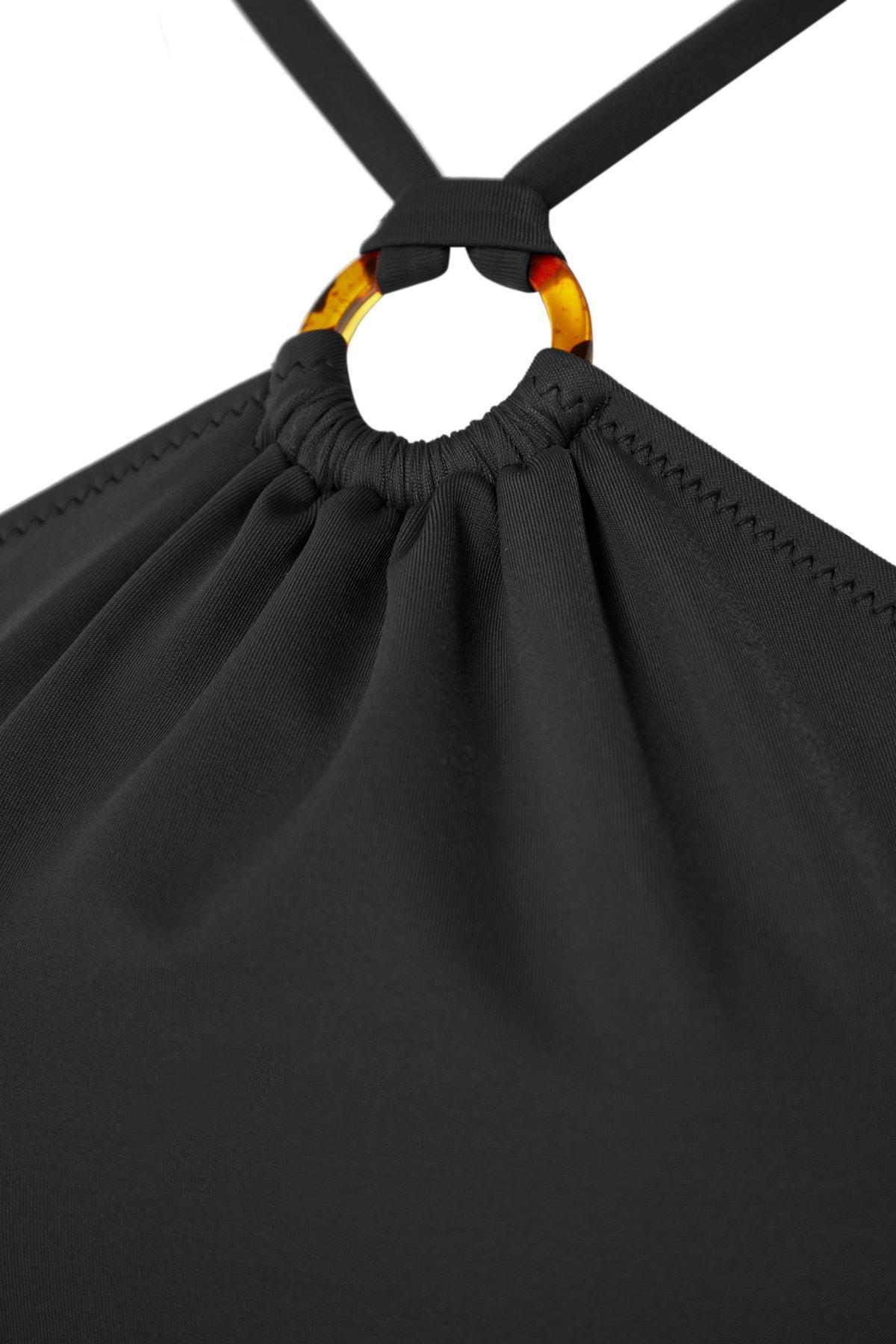 Black Cut Out Swimsuit, , large image number 3