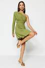 Trendyol - Green Single Sleeve Knitted Dress