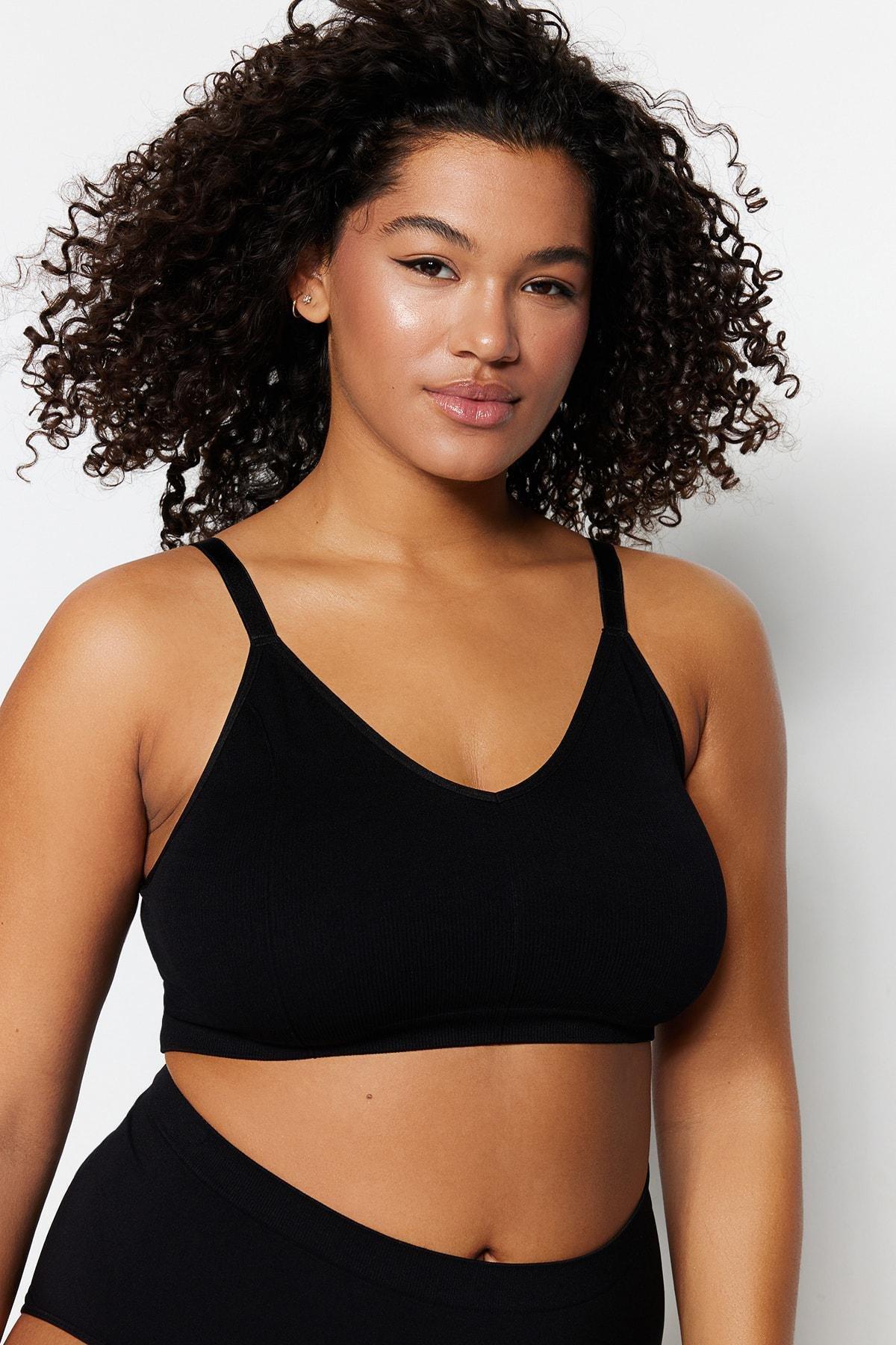 Black Plus Size Bra, , large image number 2