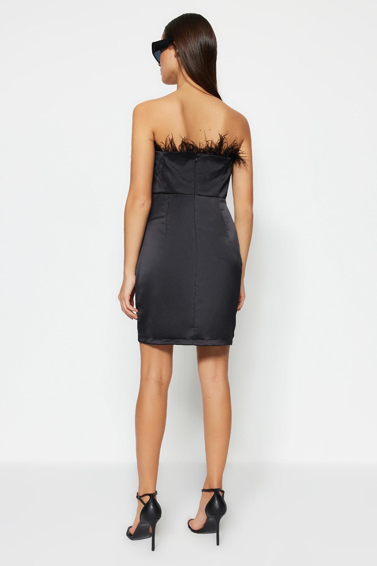 Black Wrap over Dress, , large image number 4