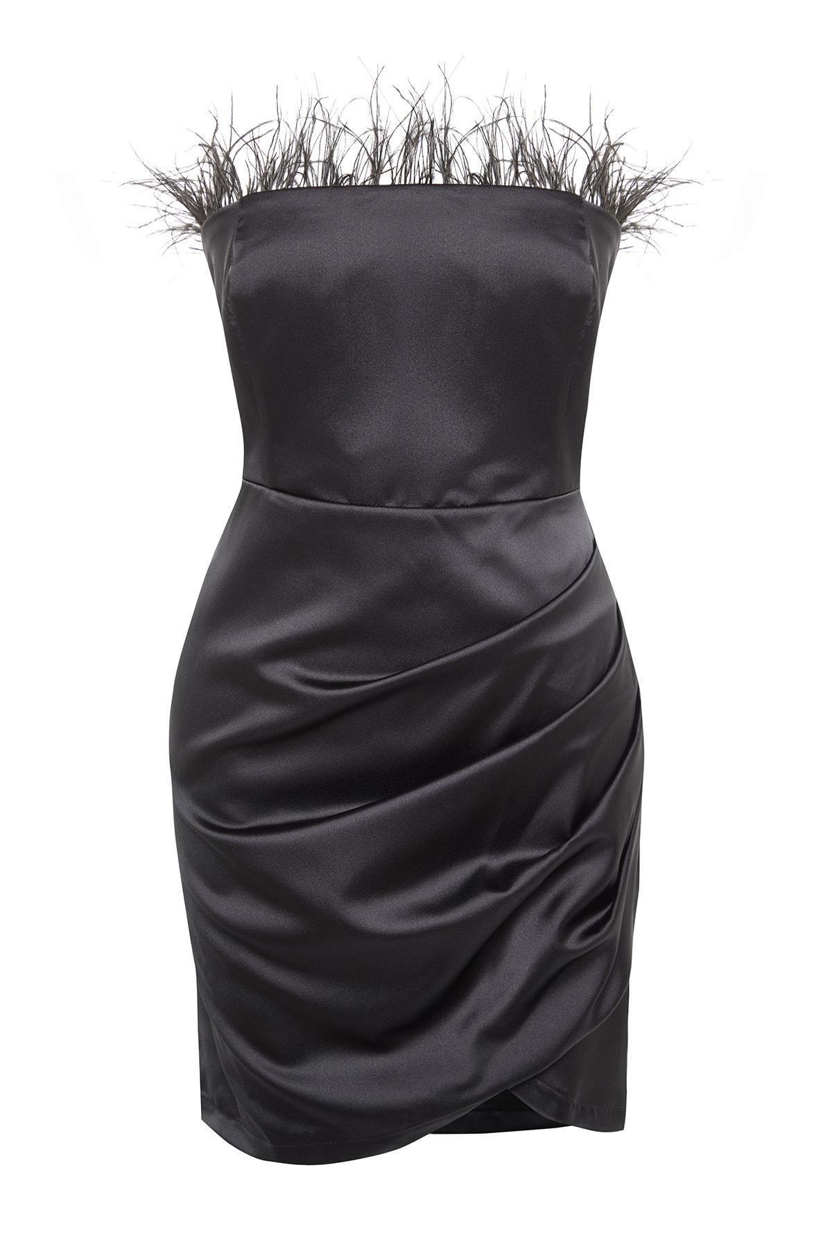 Black Wrap over Dress, , large image number 5