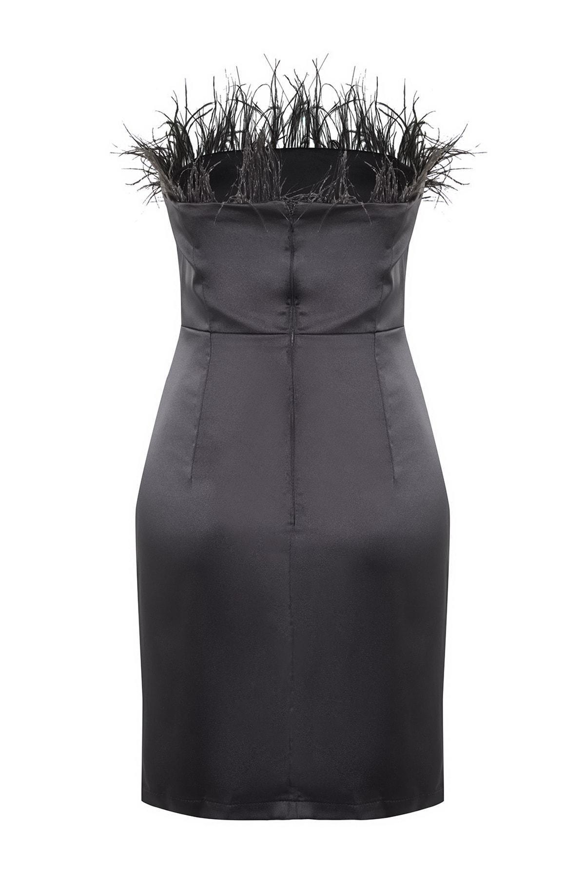 Black Wrap over Dress, , large image number 7