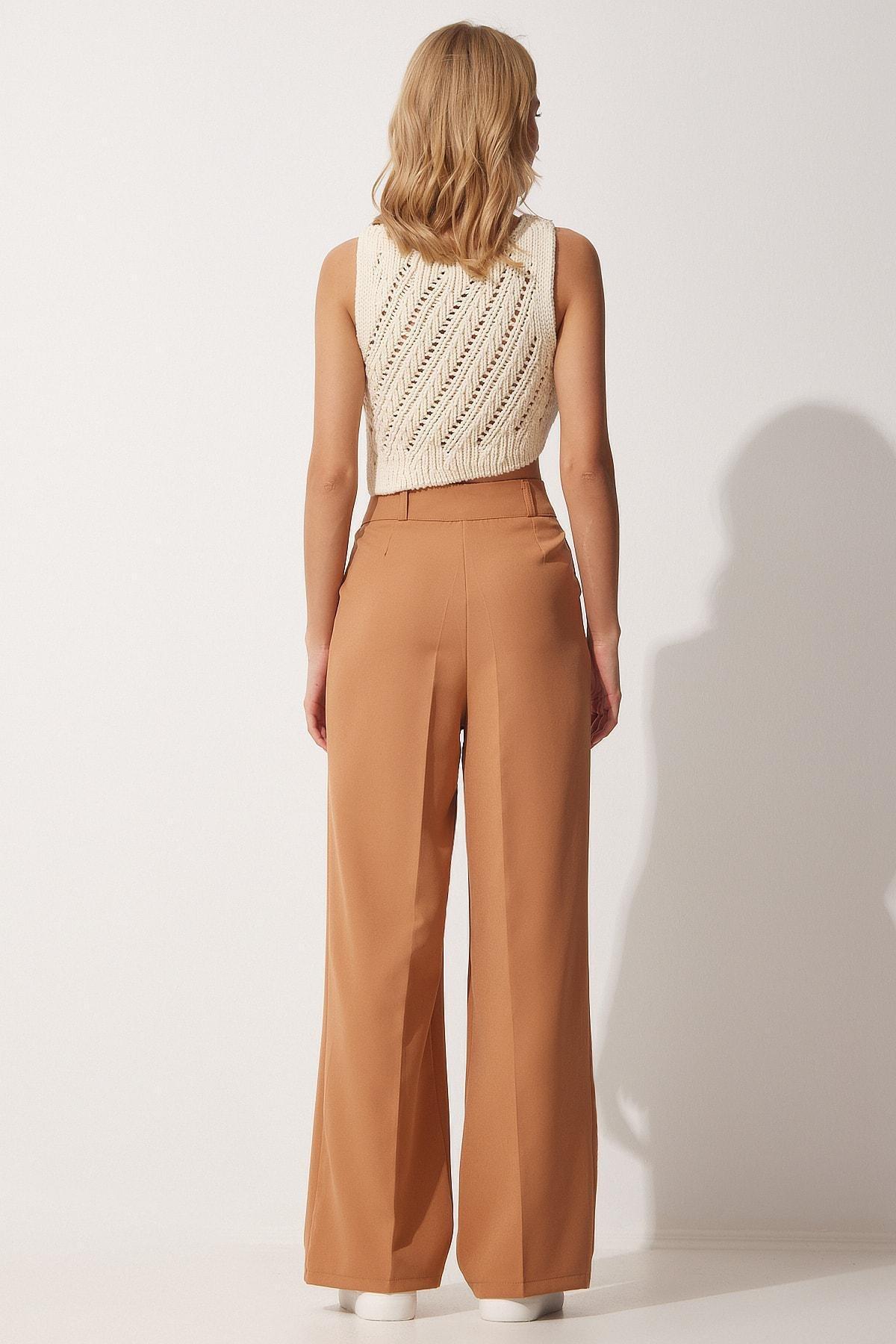 Brown Straight Pants, , large image number 2